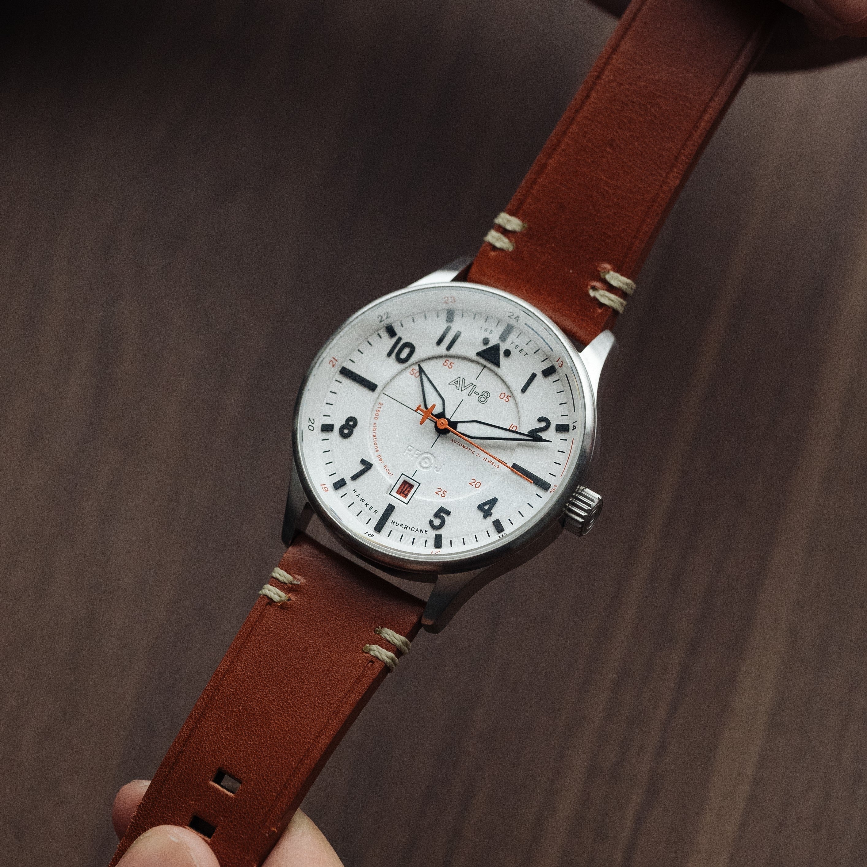 AVI-8 AVI-8 Pilot Hawker Hurricane Men's Japanese Automatic Newton Watch AV-4094-01
