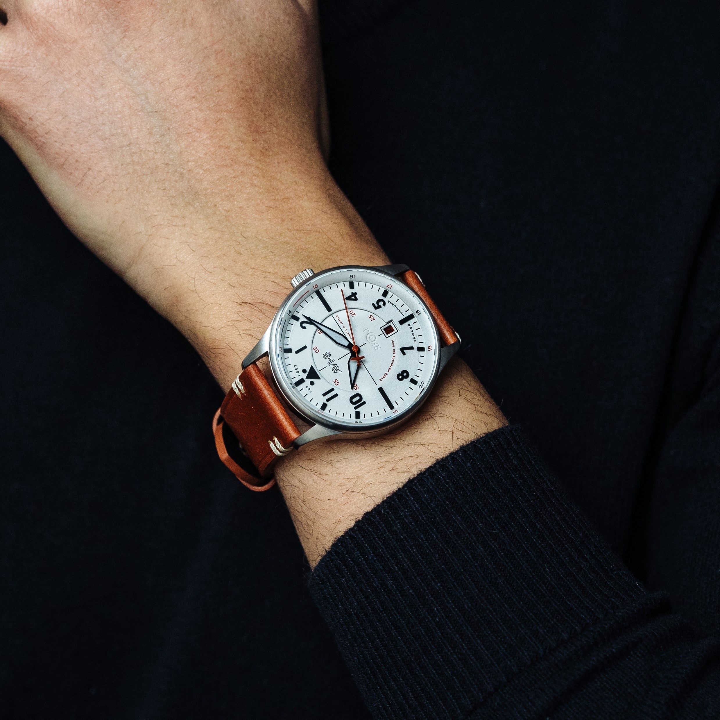 AVI-8 AVI-8 Pilot Hawker Hurricane Men's Japanese Automatic Newton Watch AV-4094-01