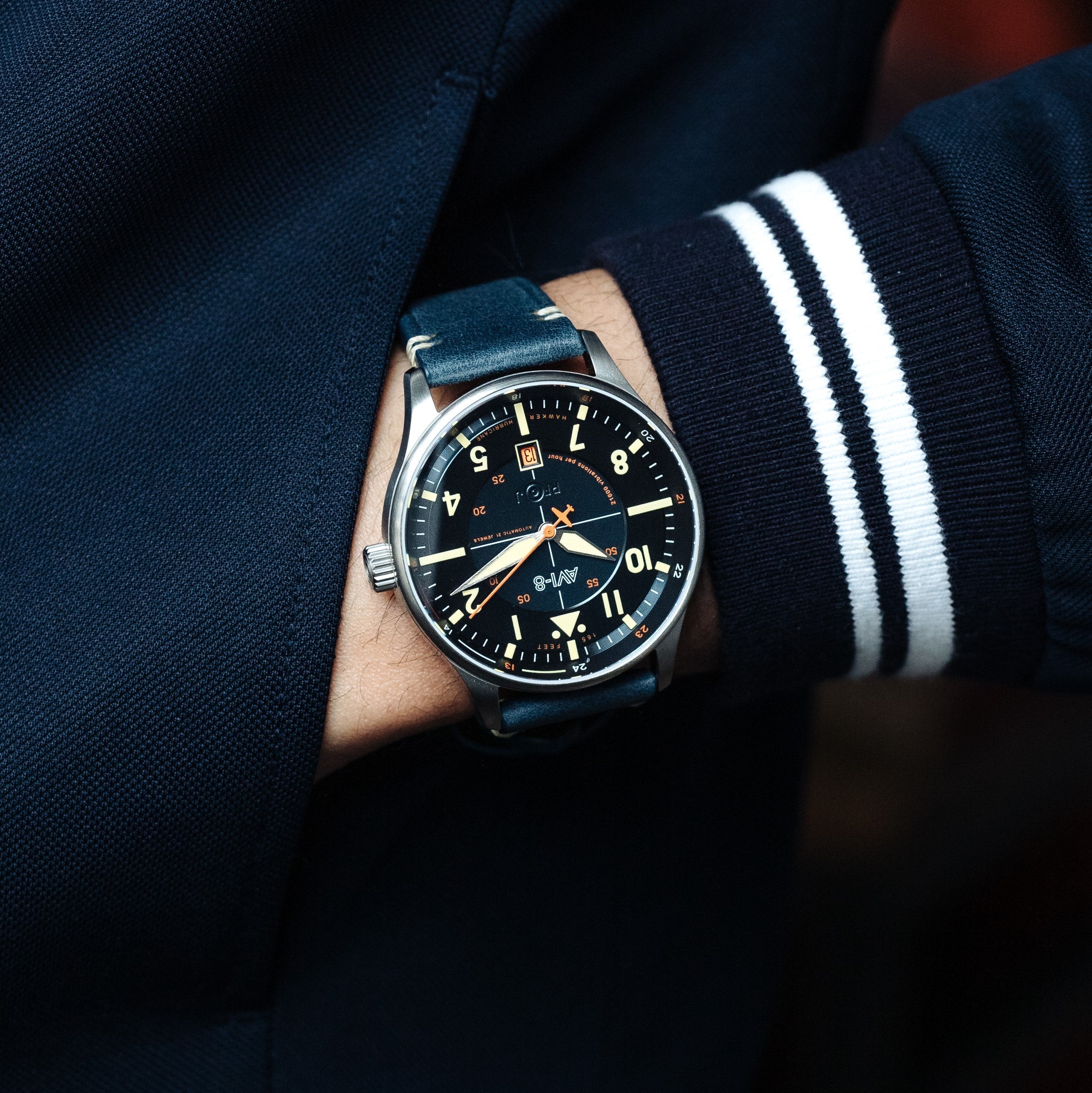 AVI-8 AVI-8 Pilot Hawker Hurricane Men's Japanese Automatic Sussex Watch AV-4094-02