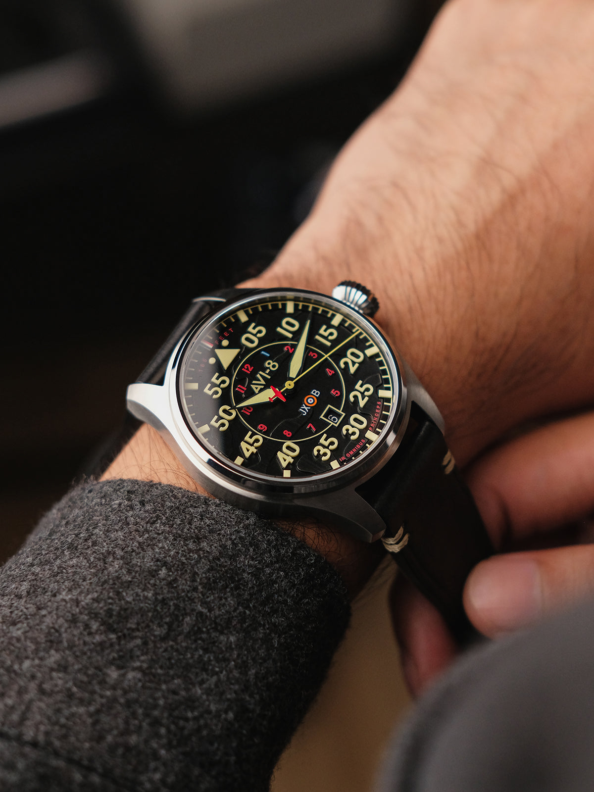 AVI-8 AVI-8 Pilot Hawker Hurricane Clowes Men's Japanese Automatic Kenley Watch AV-4097-03