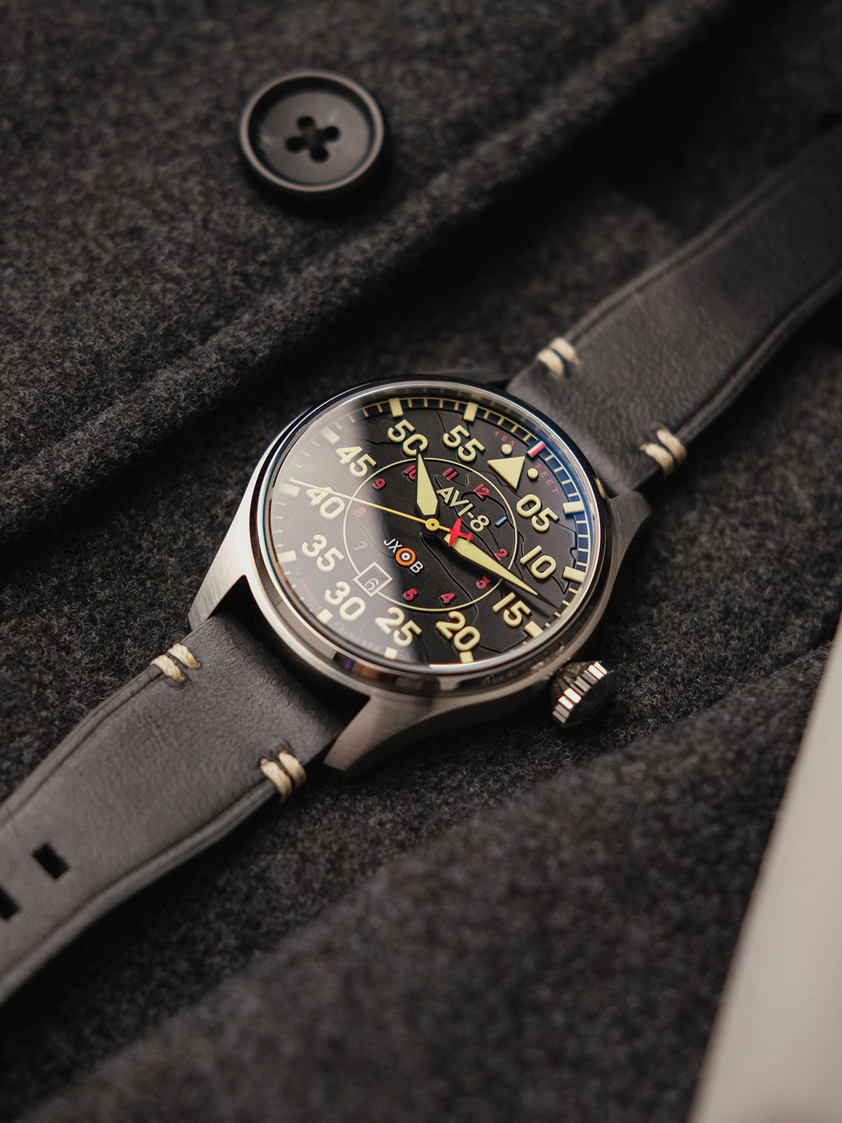AVI-8 AVI-8 Pilot Hawker Hurricane Clowes Men's Japanese Automatic Kenley Watch AV-4097-03