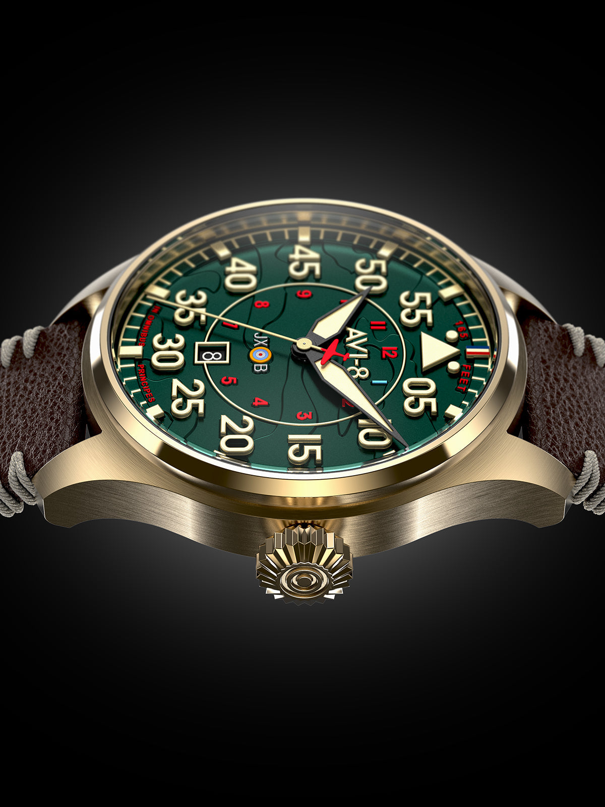 AVI-8 AVI-8 Pilot Hawker Hurricane Clowes Men's Japanese Automatic Northolt Watch AV-4097-04