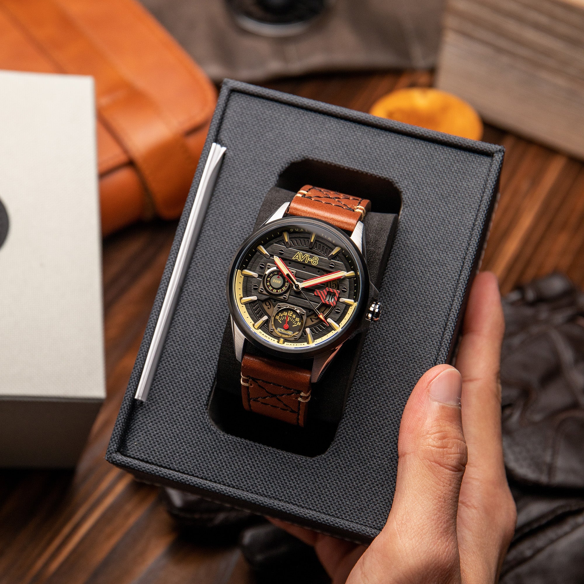 AVI-8 AVI-8 Pilot Hawker Harrier Farley Men's Japanese Quartz Terrain Watch AV-4098-02