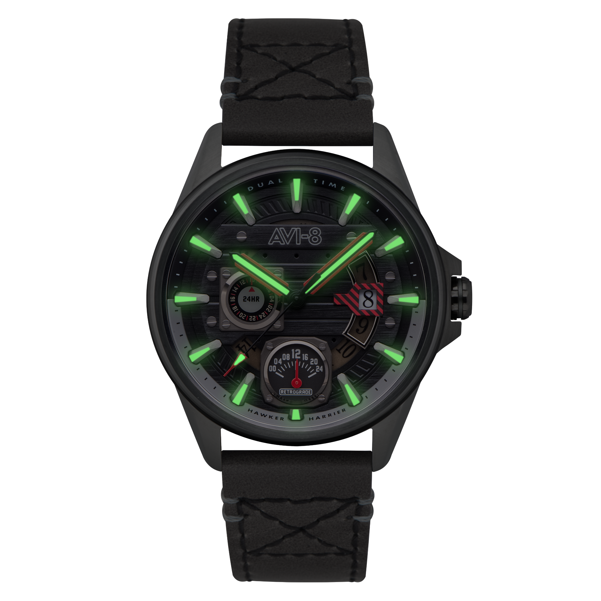 AVI-8 AVI-8 Pilot Hawker Harrier Farley Men's Japanese Quartz Night Sky Watch AV-4098-04
