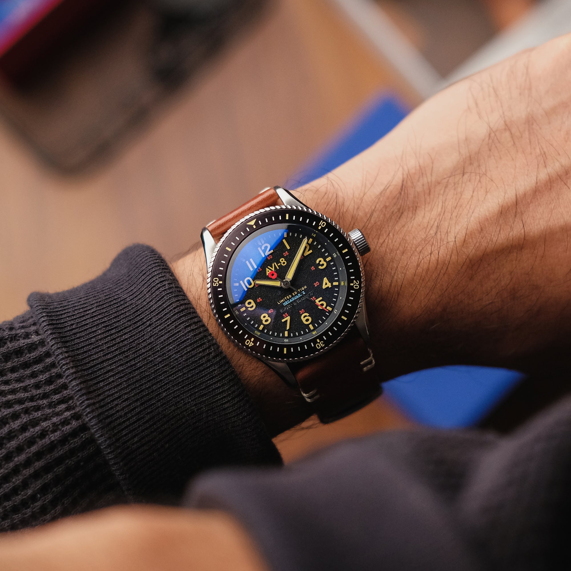 AVI-8 AVI-8 Royal British Legion Falklands 40 Men's Meca-Quartz Limited Edition Lewin Watch AV-4099-RBL01