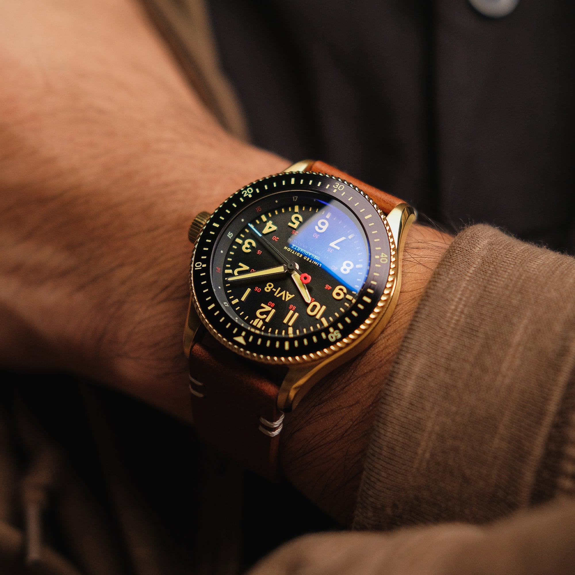 AVI-8 AVI-8 Royal British Legion Falklands 40 Men's Meca-Quartz Limited Edition Clapp Watch AV-4099-RBL05