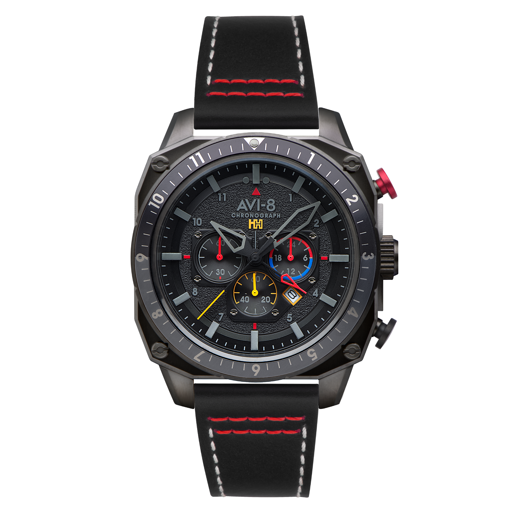 AVI-8 AVI-8 Atlas Dual Time Japanese Chronograph Black Ops Men's Watch AV-4100-04