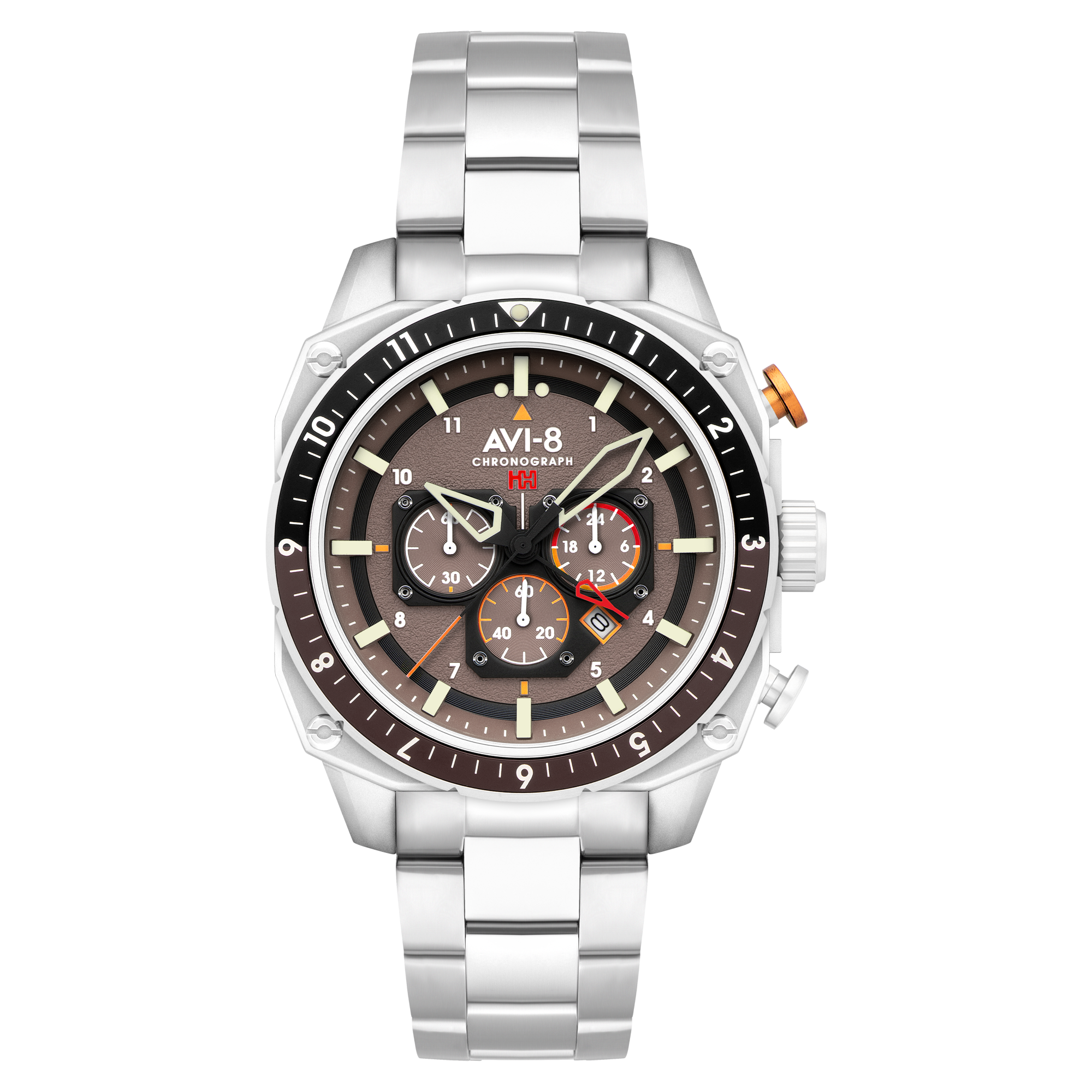AVI-8 AVI-8 Hawker Hunter Atlas Dual Time Chronograph Shadow Grey Men's Watch AV-4100-33