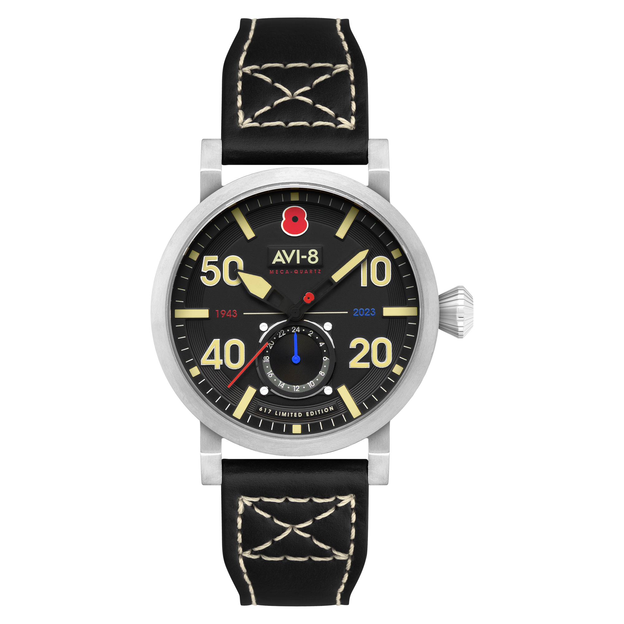 AVI-8 AVI-8 Dambuster 80TH Anniversary Royal British Legion Meca-Quartz Limited Edition Onyx Black Men's Watch AV-4108-RBL-01