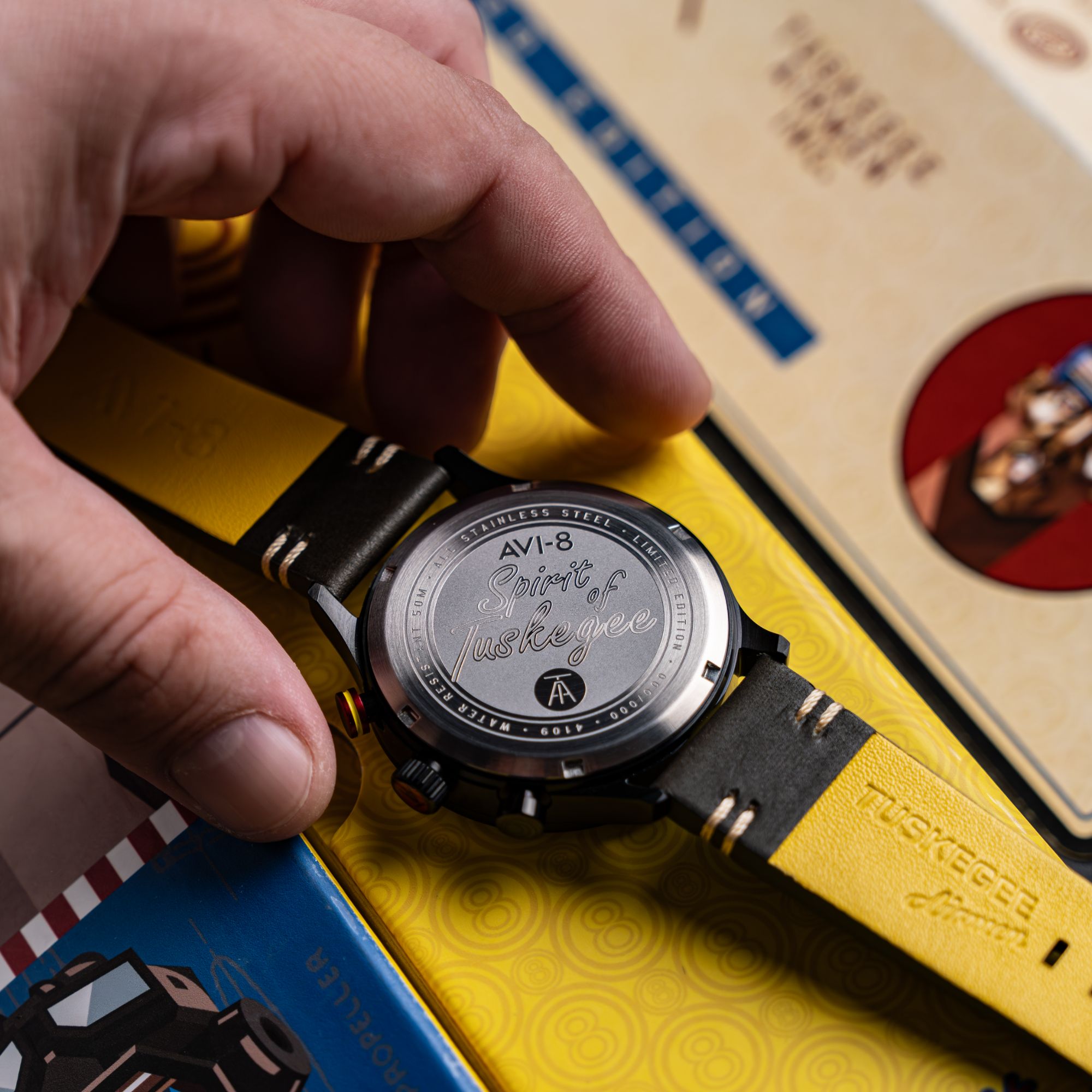 AVI-8 AVI-8 Flyboy Spirit Of Tuskegee Chronograph Limited Edition Roberts Men's Watch AV-4109-04