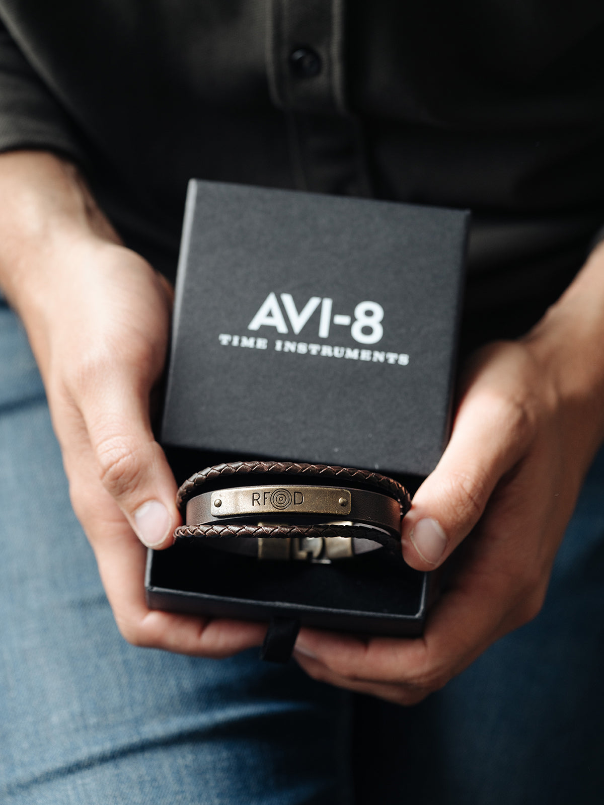 AVI-8 AVI-8 Bracelet Accessory RFD Plate Brown AV-BRACELET-L02