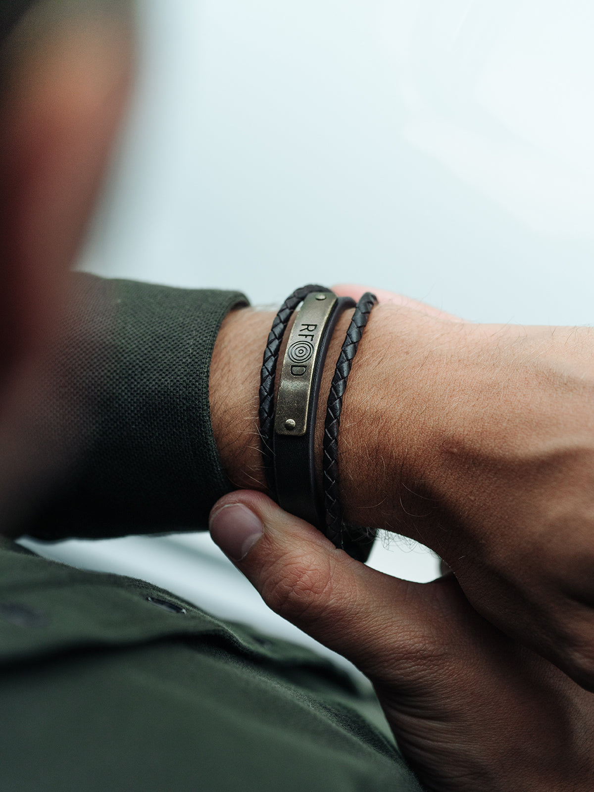 AVI-8 AVI-8 Bracelet Accessory RFD Plate Brown AV-BRACELET-L02