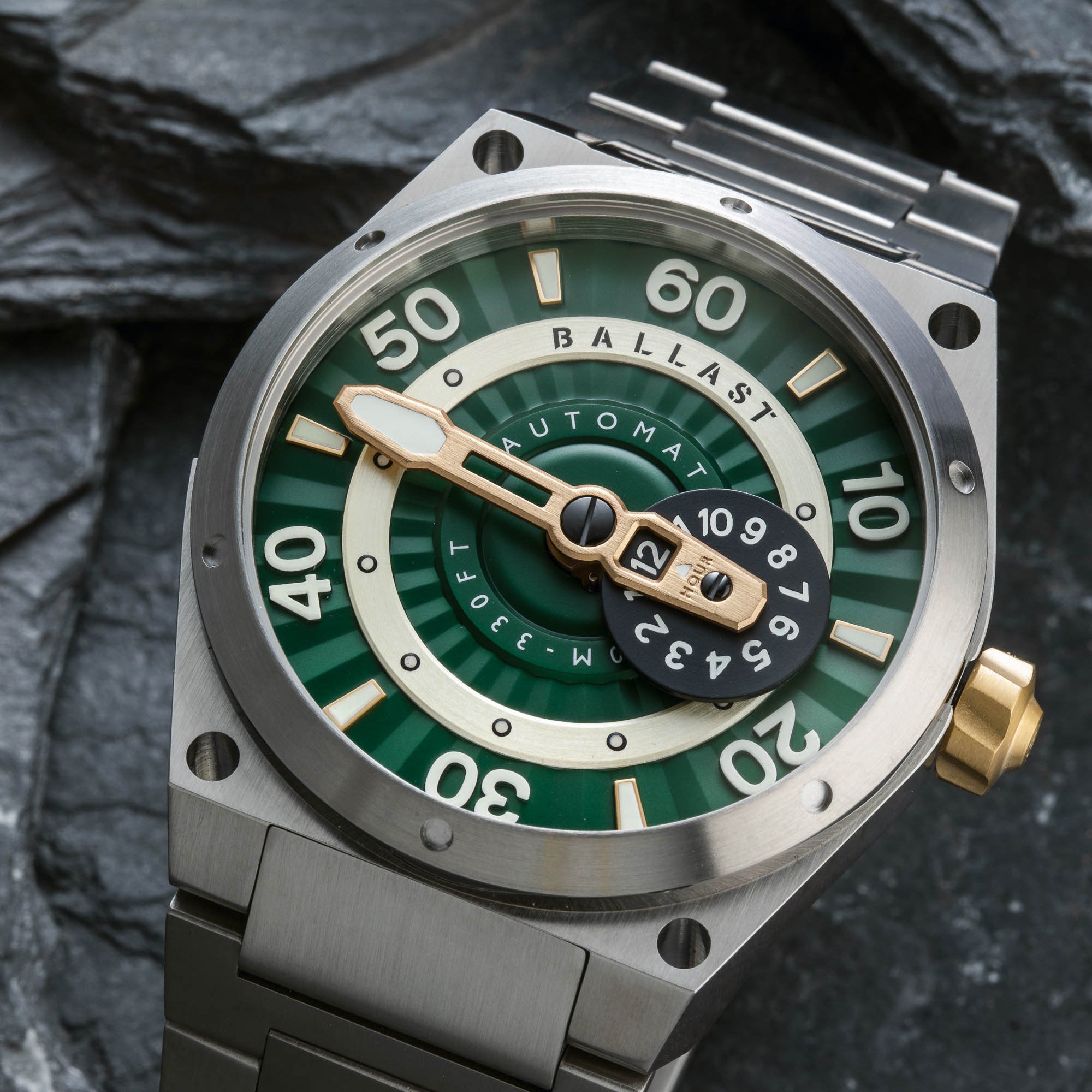 BALLAST Ballast Valiant Pampanito Men's Green Japanese Automatic Watch BL-3147-33