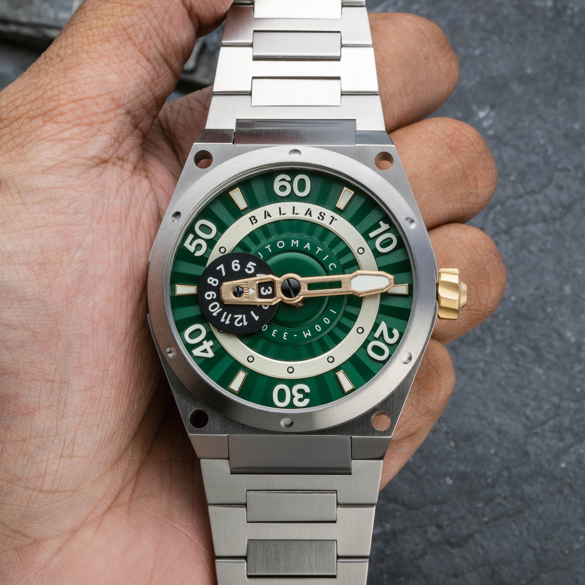 BALLAST Ballast Valiant Pampanito Men's Green Japanese Automatic Watch BL-3147-33
