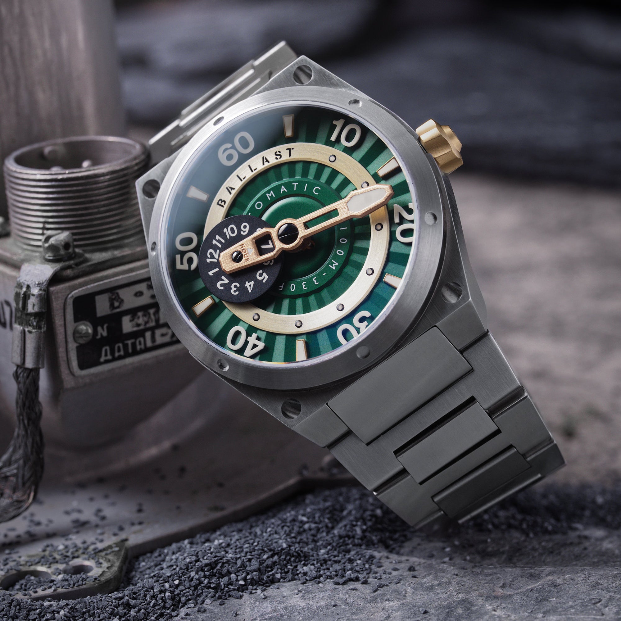 BALLAST Ballast Valiant Pampanito Men's Green Japanese Automatic Watch BL-3147-33