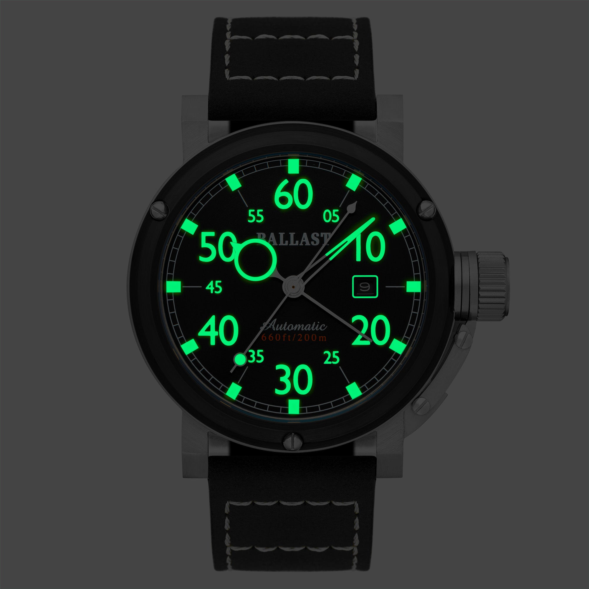 BALLAST Ballast Holland Men's Black Japanese Automatic Watch BL-3150-01