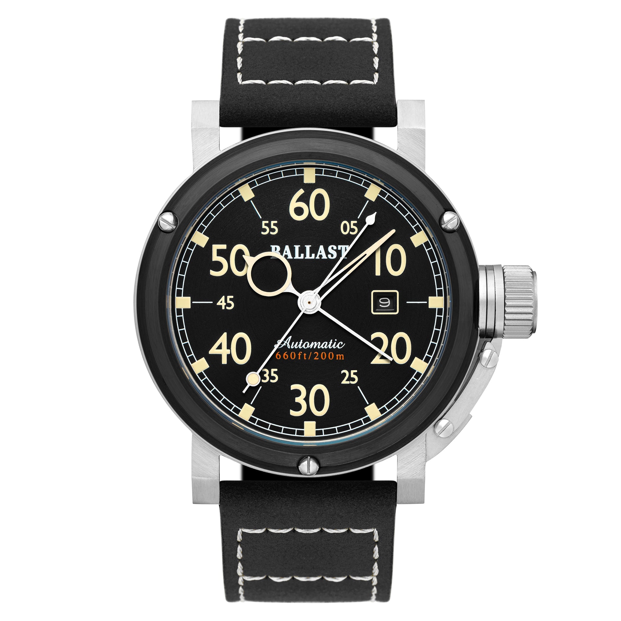 BALLAST Ballast Holland Men's Black Japanese Automatic Watch BL-3150-01