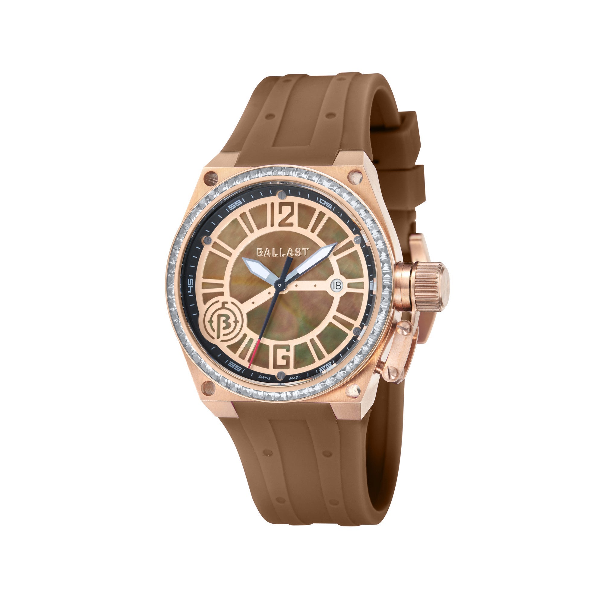 BALLAST Ballast Valiant Midsize Brown Women's Quartz Watch BL-5103-08