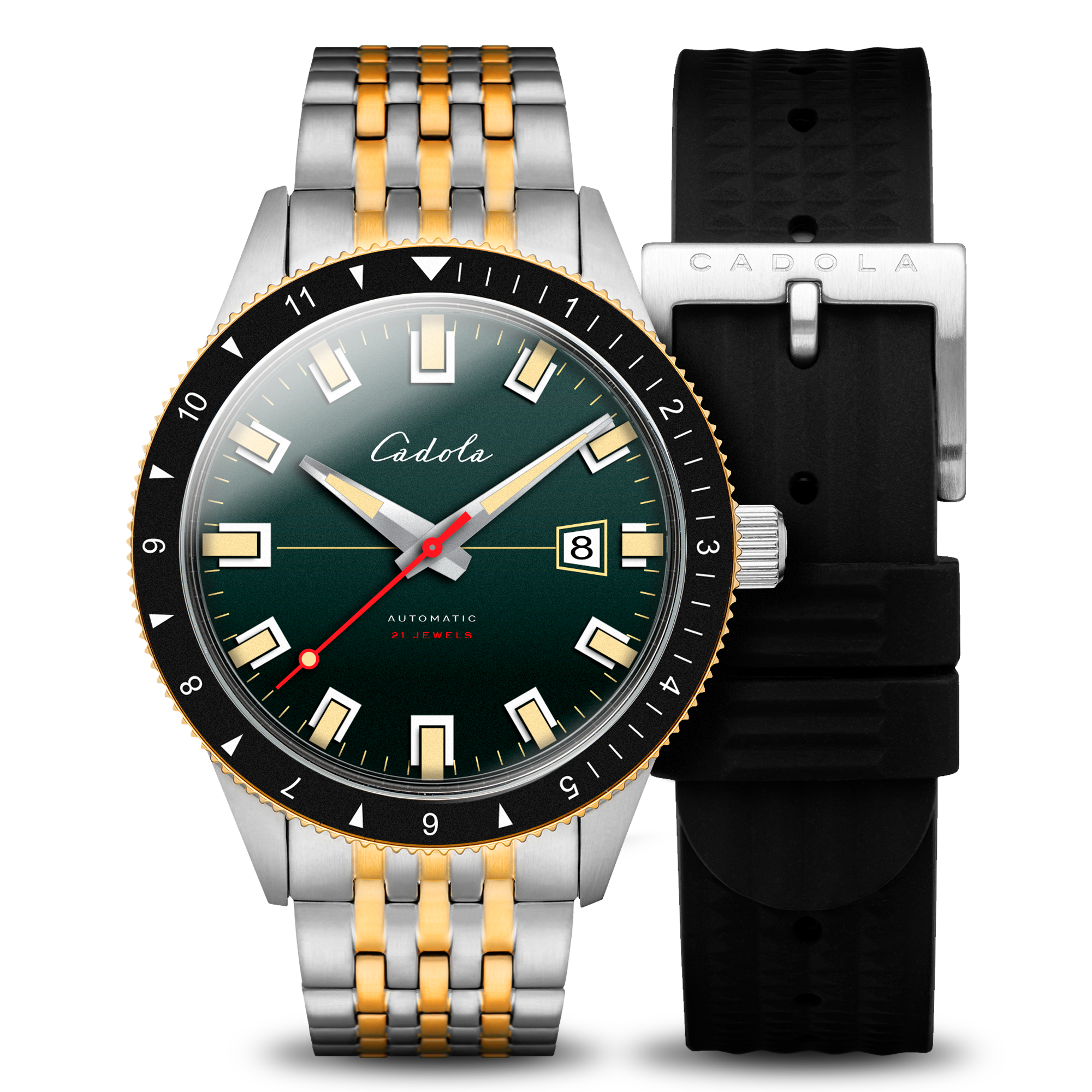 CADOLA Cadola Tahiti Japanese Automatic Men's Ombre Green Watch CD-1006-33