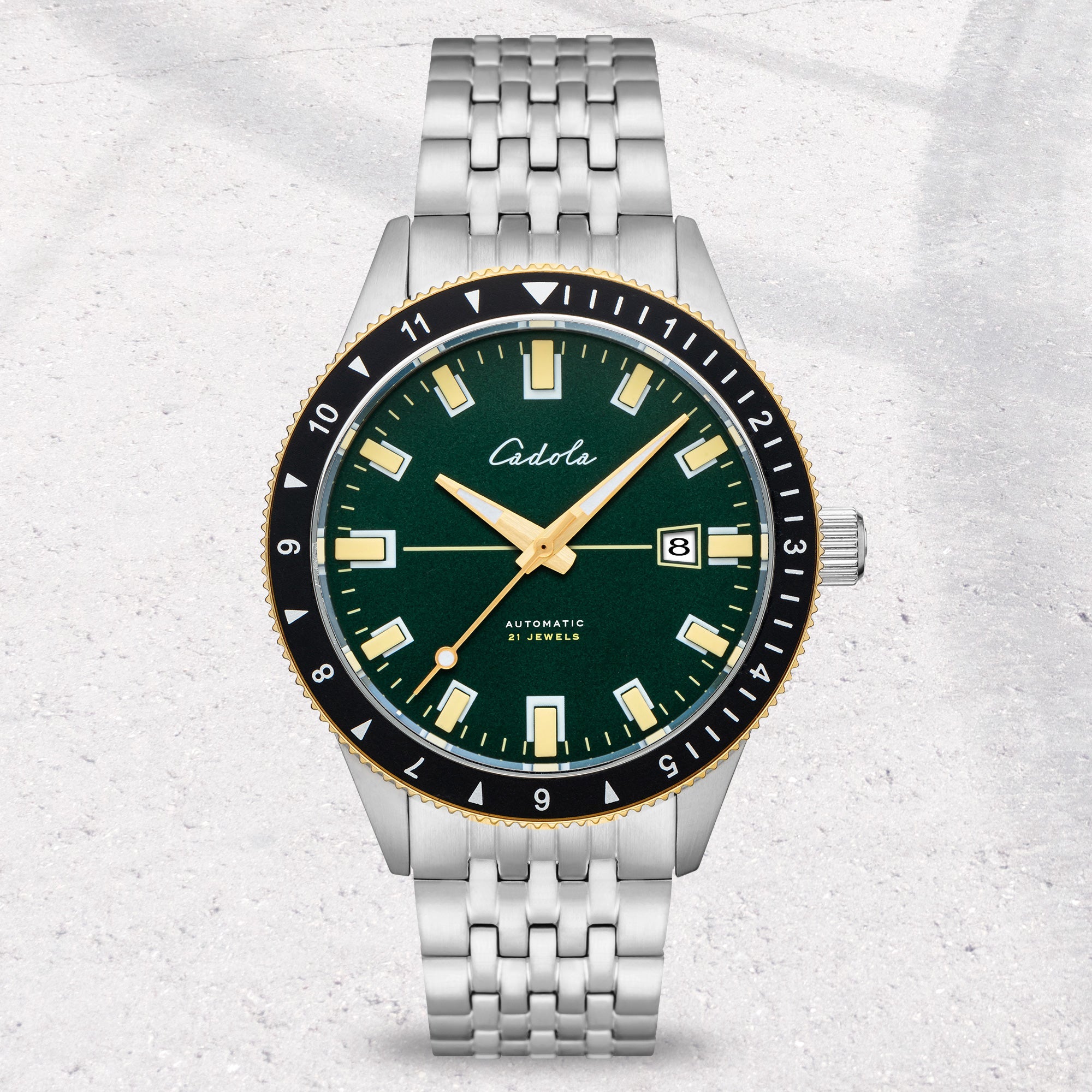 CADOLA Cadola Tahiti Men s Japanese Automatic Bavarian Green Watch