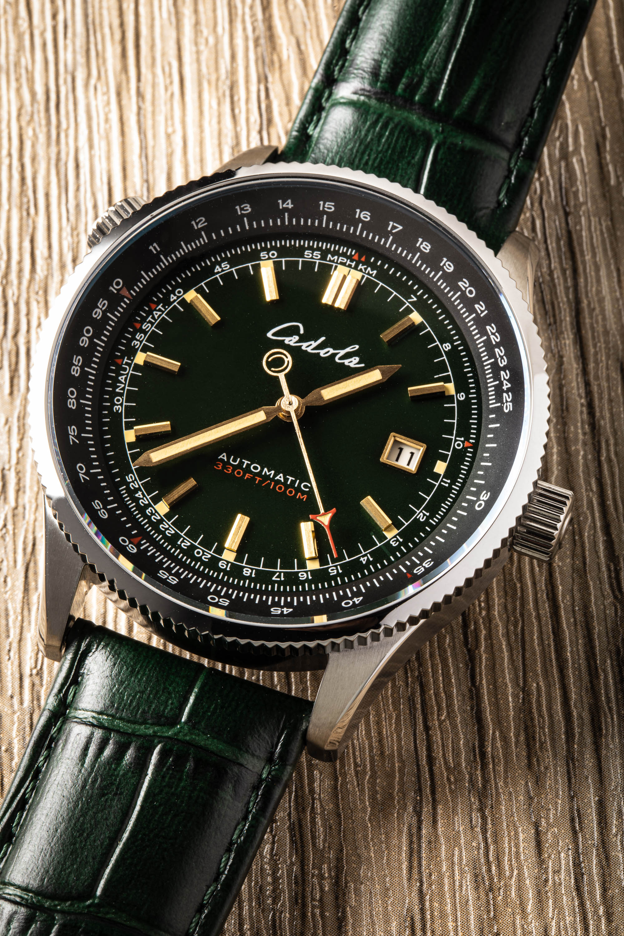CADOLA Cadola Aviateur Men's Automatic Sherwood Green Watch CD-1008-04