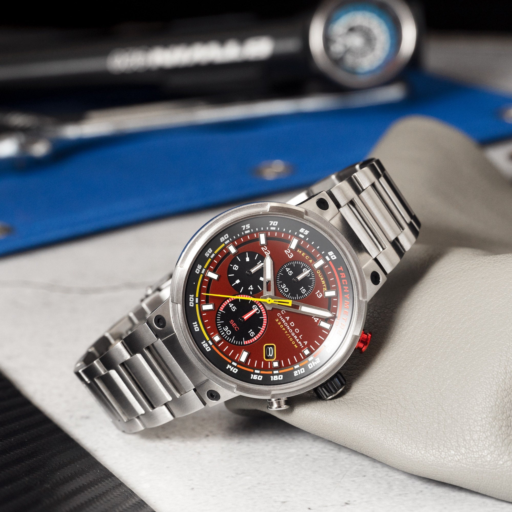 CADOLA Cadola Surtees Diablo Red Men's Japanese Quartz Watch CD-1028-33