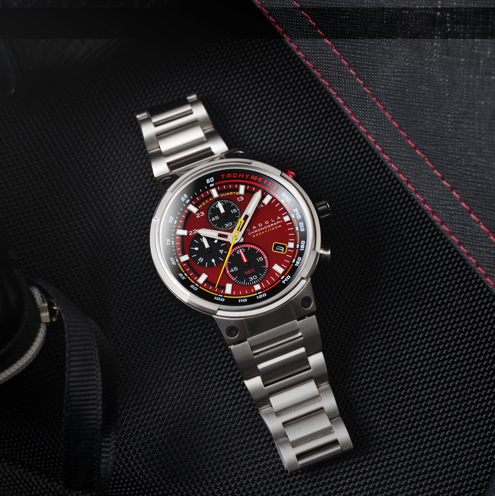 CADOLA Cadola Surtees Diablo Red Men's Japanese Quartz Watch CD-1028-33