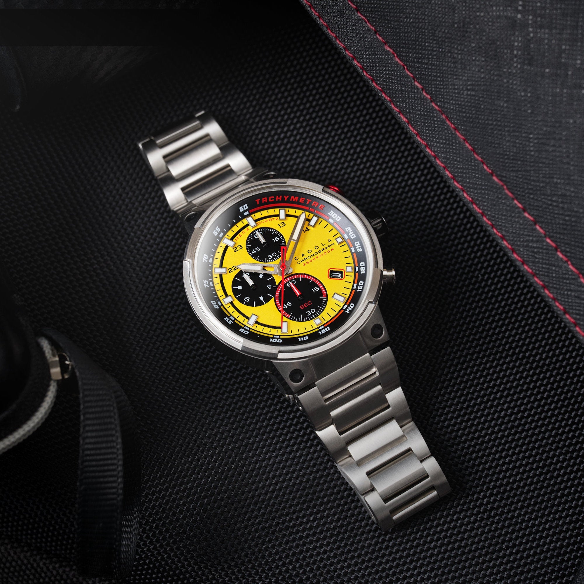 CADOLA Cadola Surtees Hazard Yellow Men's Japanese Quartz Watch CD-1028-55