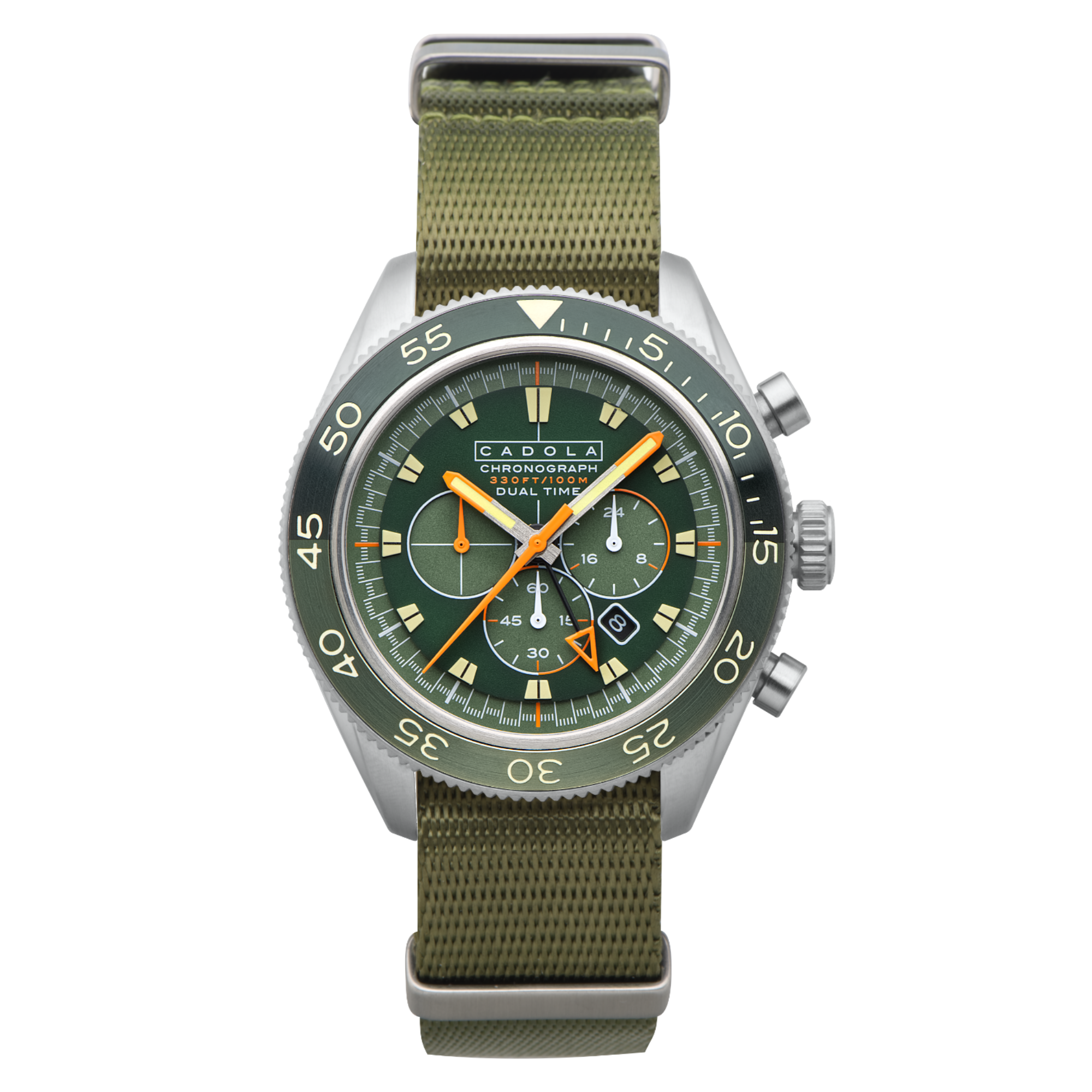 Cadola Cadola Ahrens Chronograph Track Green Men's Limited Edition Watch CD-1036-02