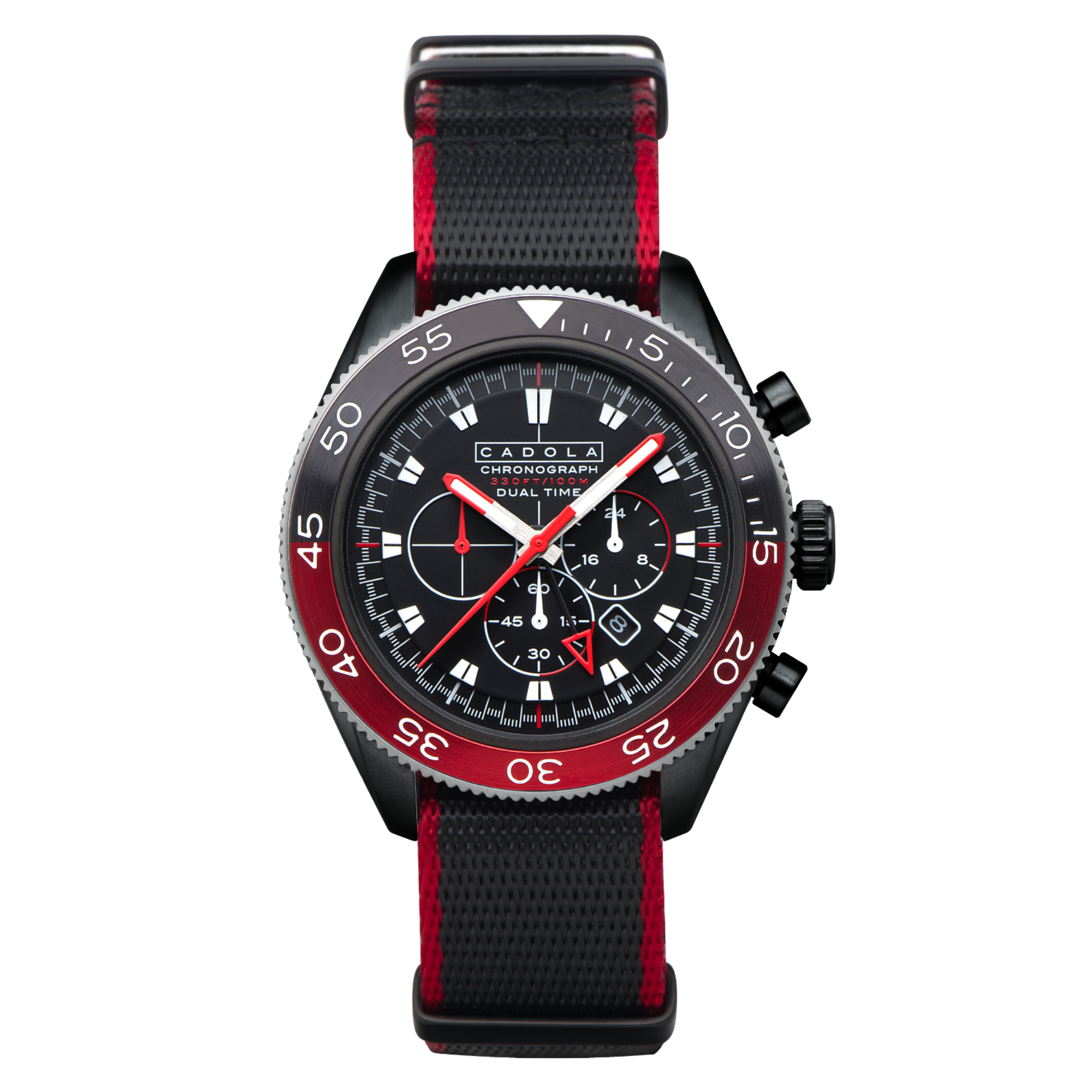 Cadola Cadola Ahrens Chronograph Eclipse Red Men's Limited Edition Watch CD-1036-03