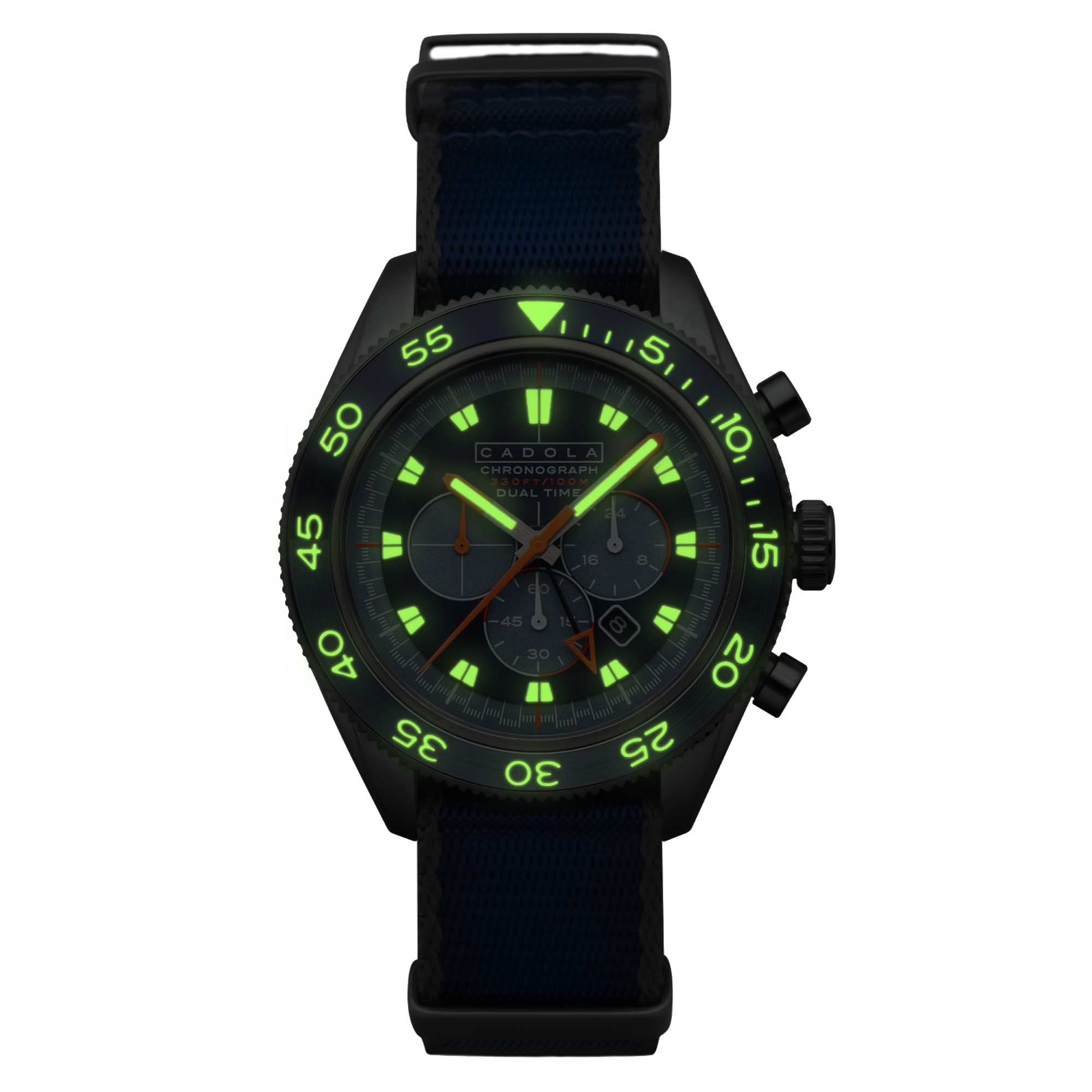 Cadola Cadola Ahrens Chronograph Atlantic Blue Men's Limited Edition Watch CD-1036-04