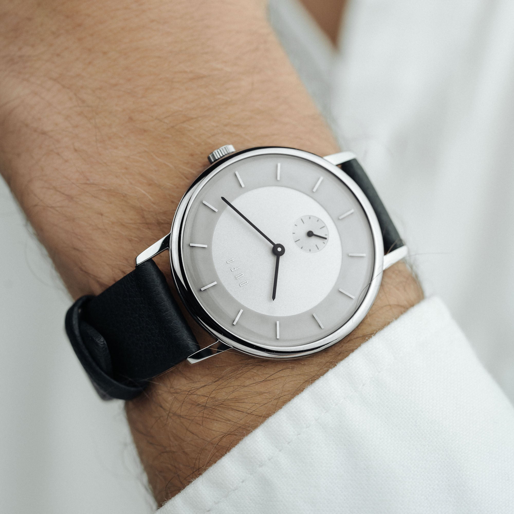 DUFA Dufa Dufa X Kroyer Saetter Lassen Quartz Silver White Men's Watch DF-9031-01