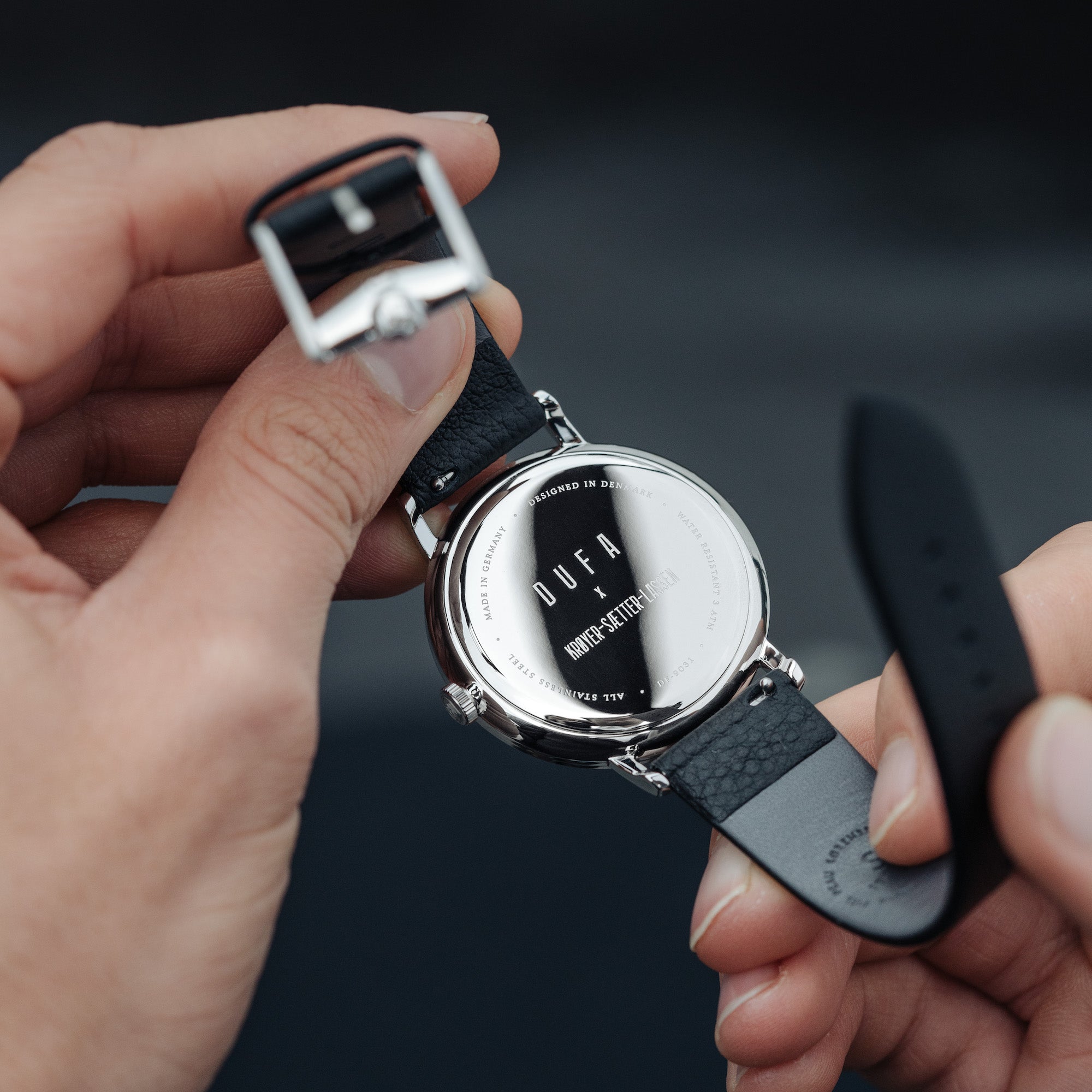 DUFA Dufa Dufa X Kroyer Saetter Lassen Quartz Silver White Men's Watch DF-9031-01