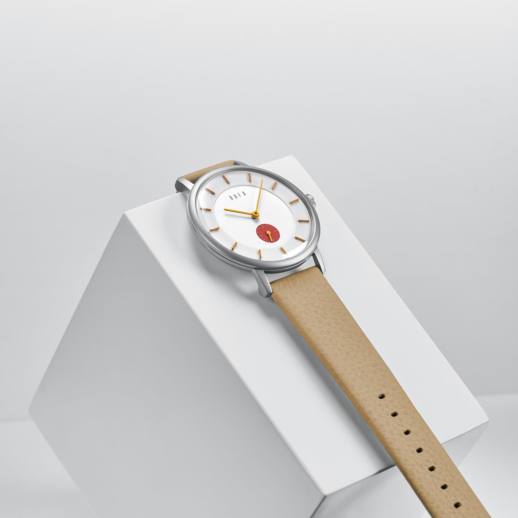 DUFA Dufa Dufa X Kroyer Saetter Lassen Quartz Beige Men's Watch DF-9031-03