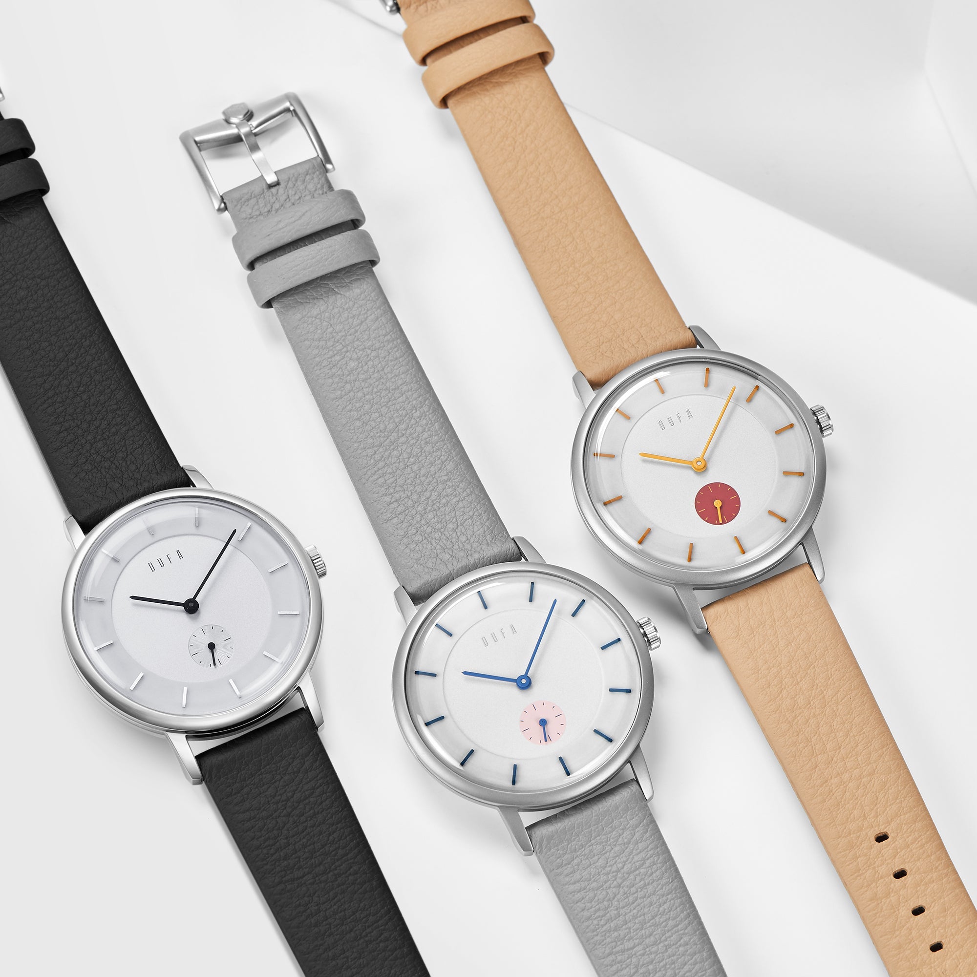 DUFA Dufa Dufa X Kroyer Saetter Lassen Quartz Silver White Men's Watch DF-9031-01