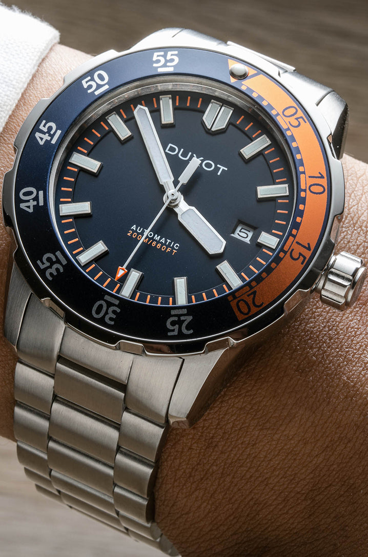 DUXOT Duxot Mergulho Men's Japanese Automatic Blue Watch with Solid Bracelet DX-2035-22