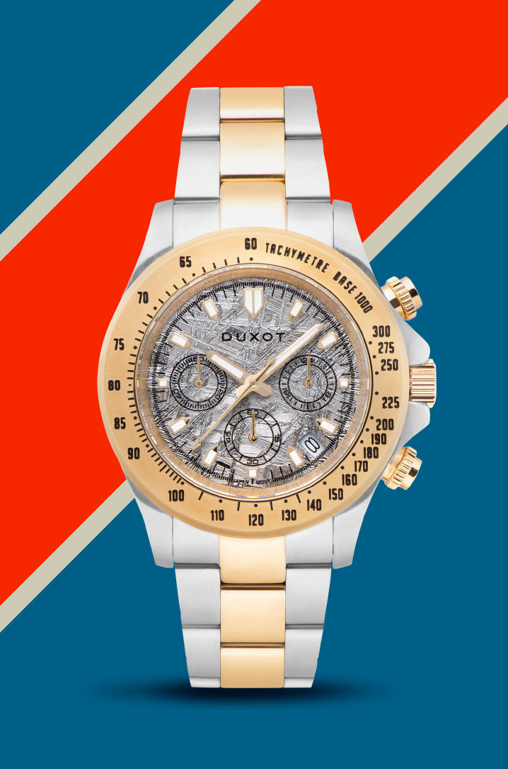 DUXOT Duxot Atlantica Japanese Meca quartz Two Tone Gold Watch DX