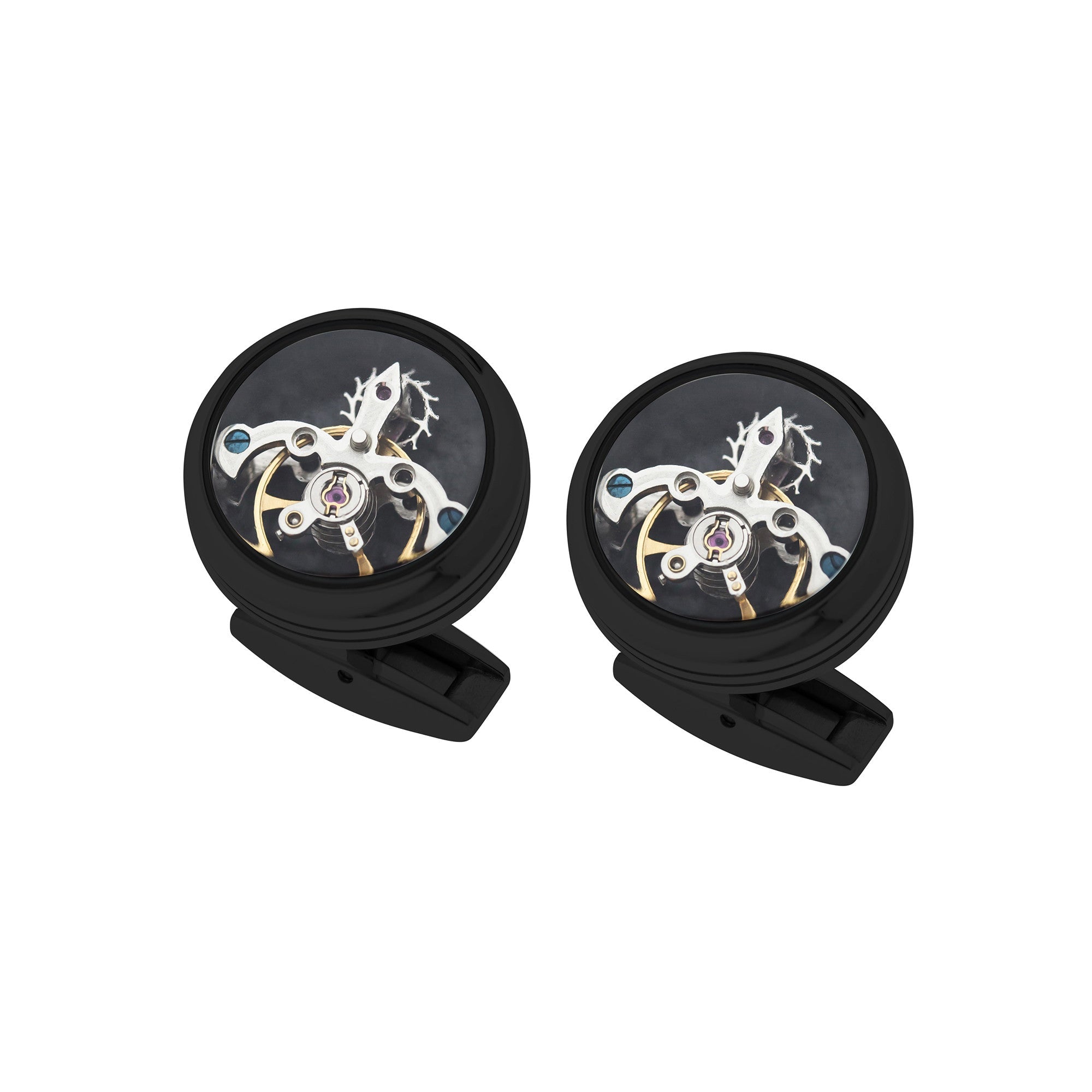 THOMAS EARNSHAW Thomas Earnshaw Black Tourbillon Cufflinks Accessory ES-001-C3