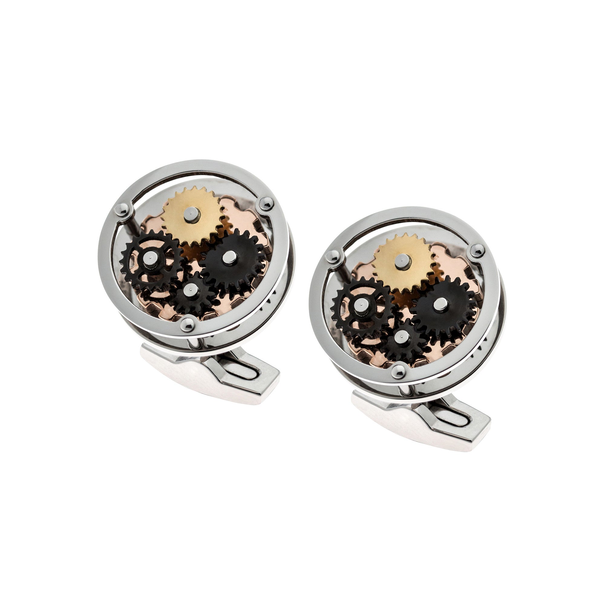 THOMAS EARNSHAW Thomas Earnshaw Silver Gear Cufflinks Accessory ES-002-C1