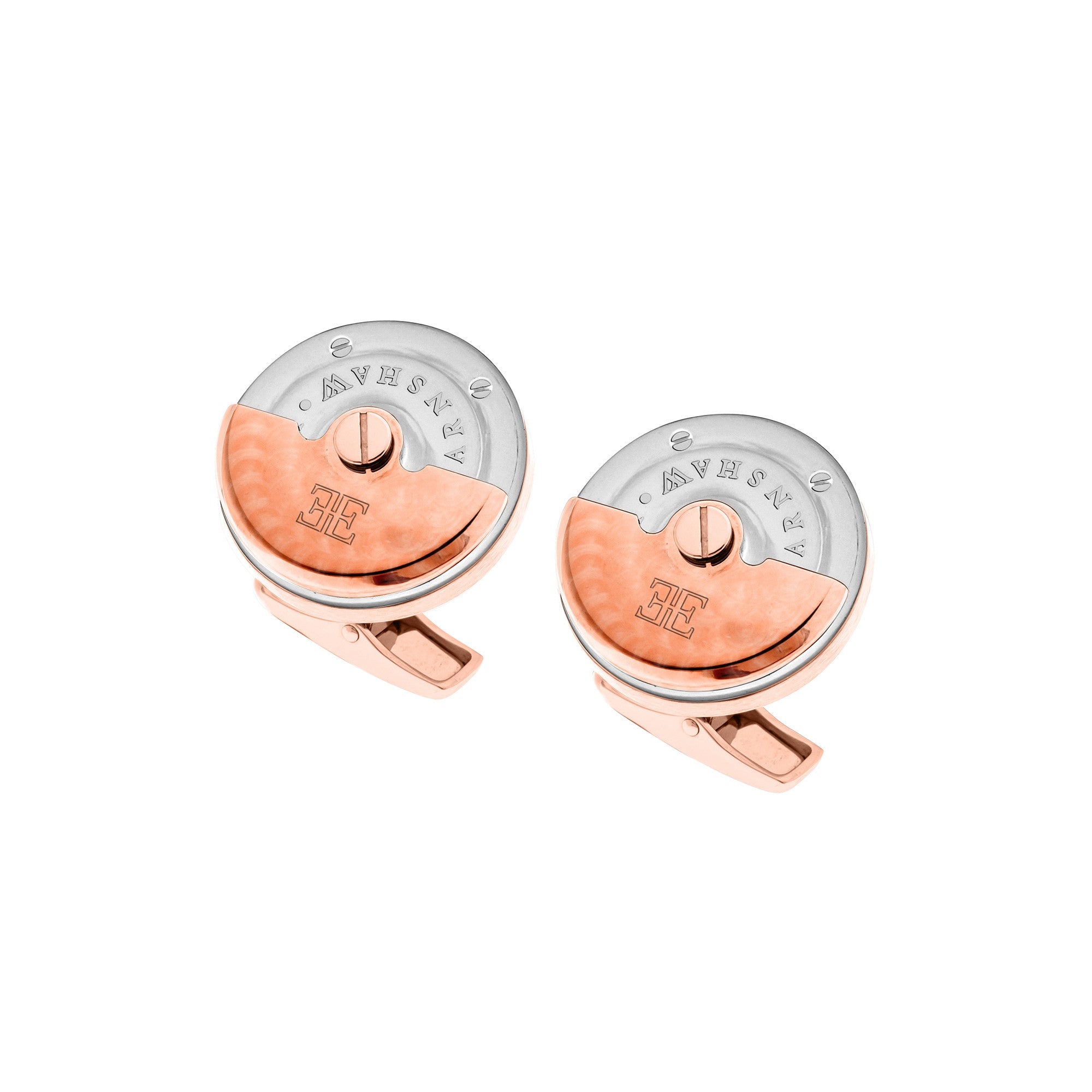 THOMAS EARNSHAW Thomas Earnshaw Silver Rose Rotor Cufflinks Accessory ES-003-C3