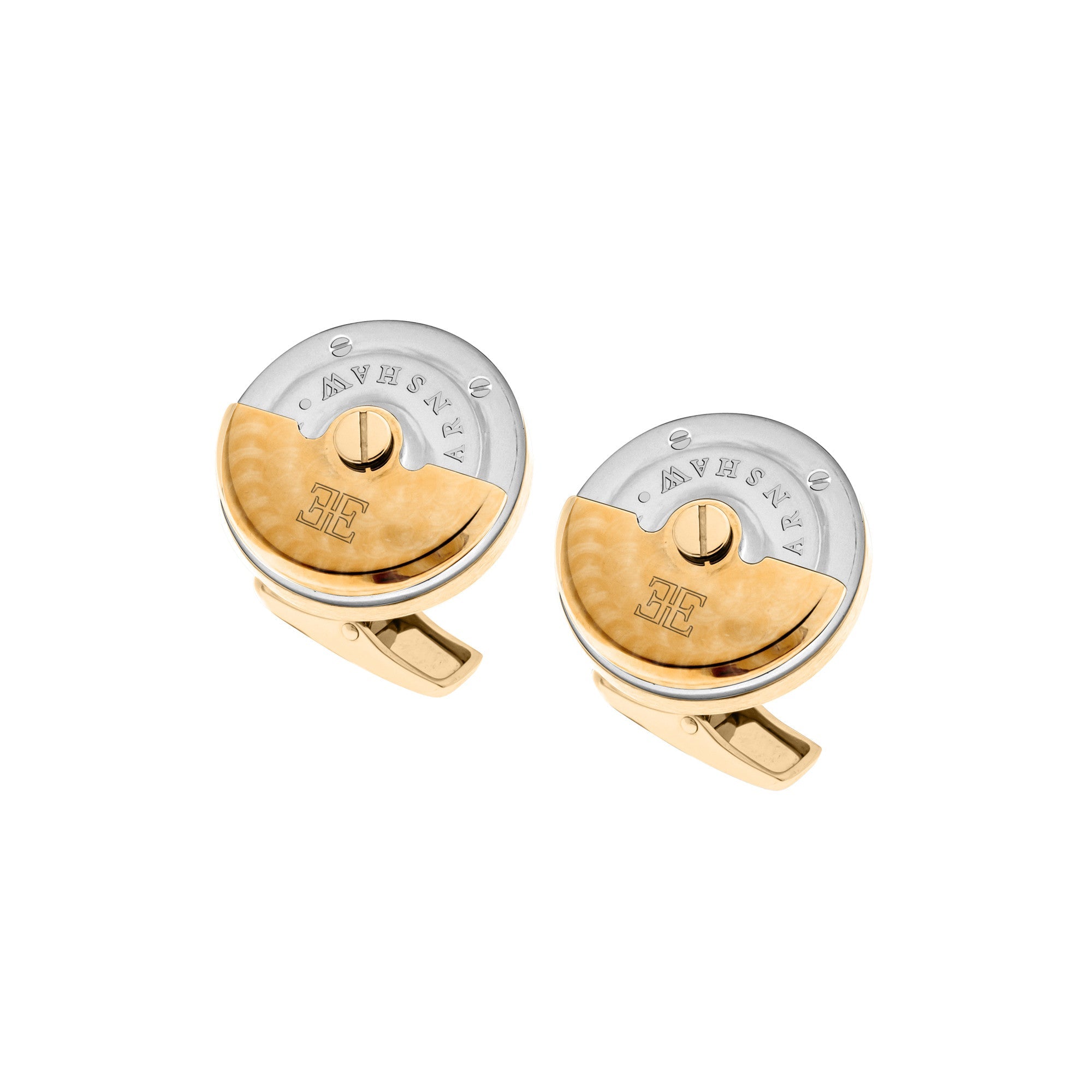 THOMAS EARNSHAW Thomas Earnshaw Gold Silver Rotor Cufflinks Accessory ES-003-C5