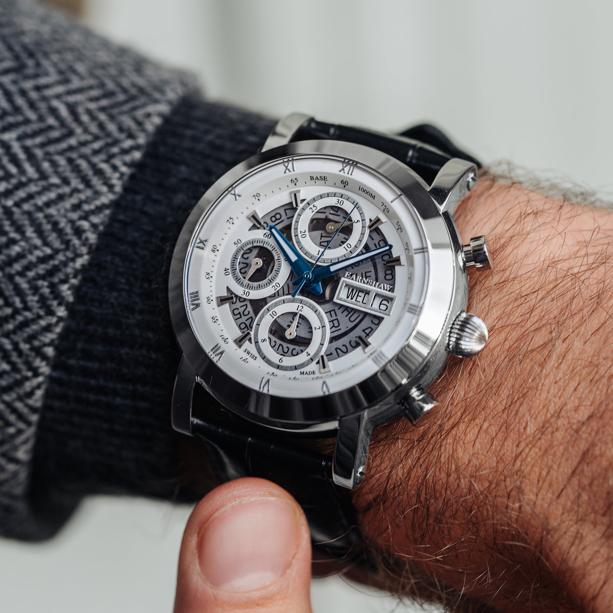 Thomas Earnshaw Thomas Earnshaw Swiss Automatic Chronograph Gentleman White Men's Watch ES-0033-01
