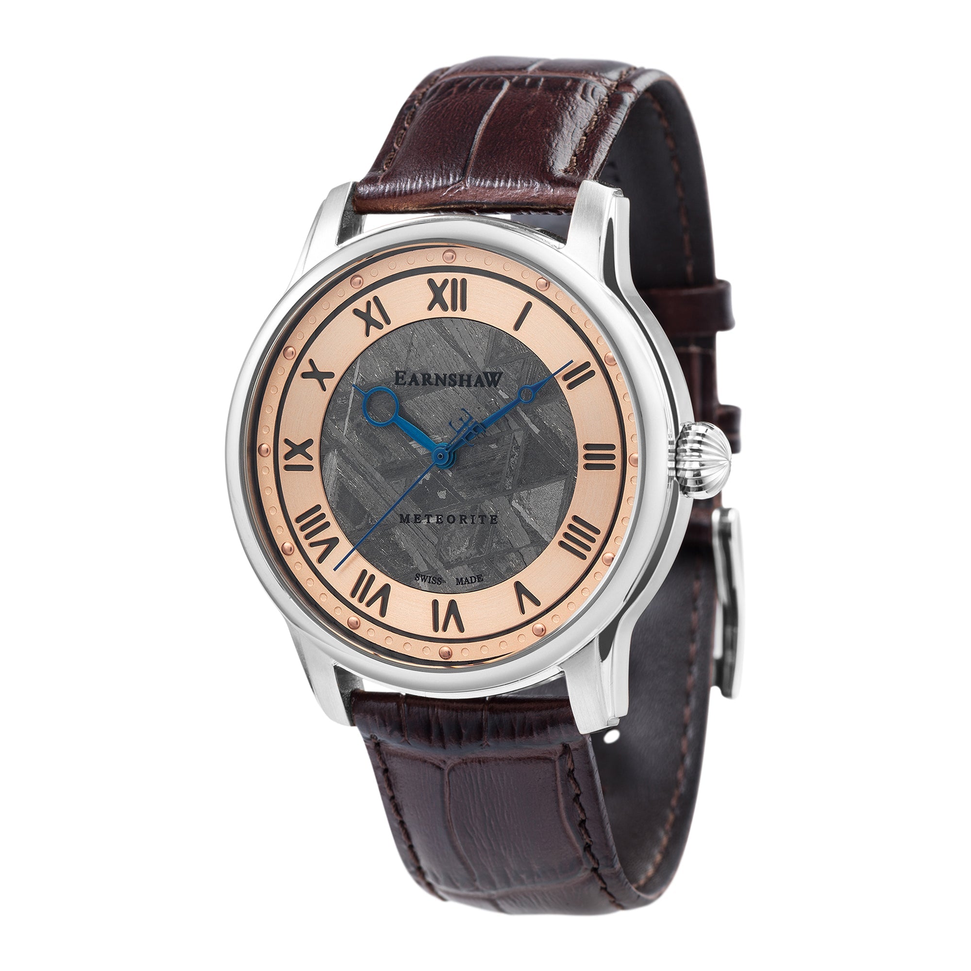 THOMAS EARNSHAW Thomas Earnshaw Longitude Meteorite Men's Swiss Quartz Rose Gold Watch ES-0034-03