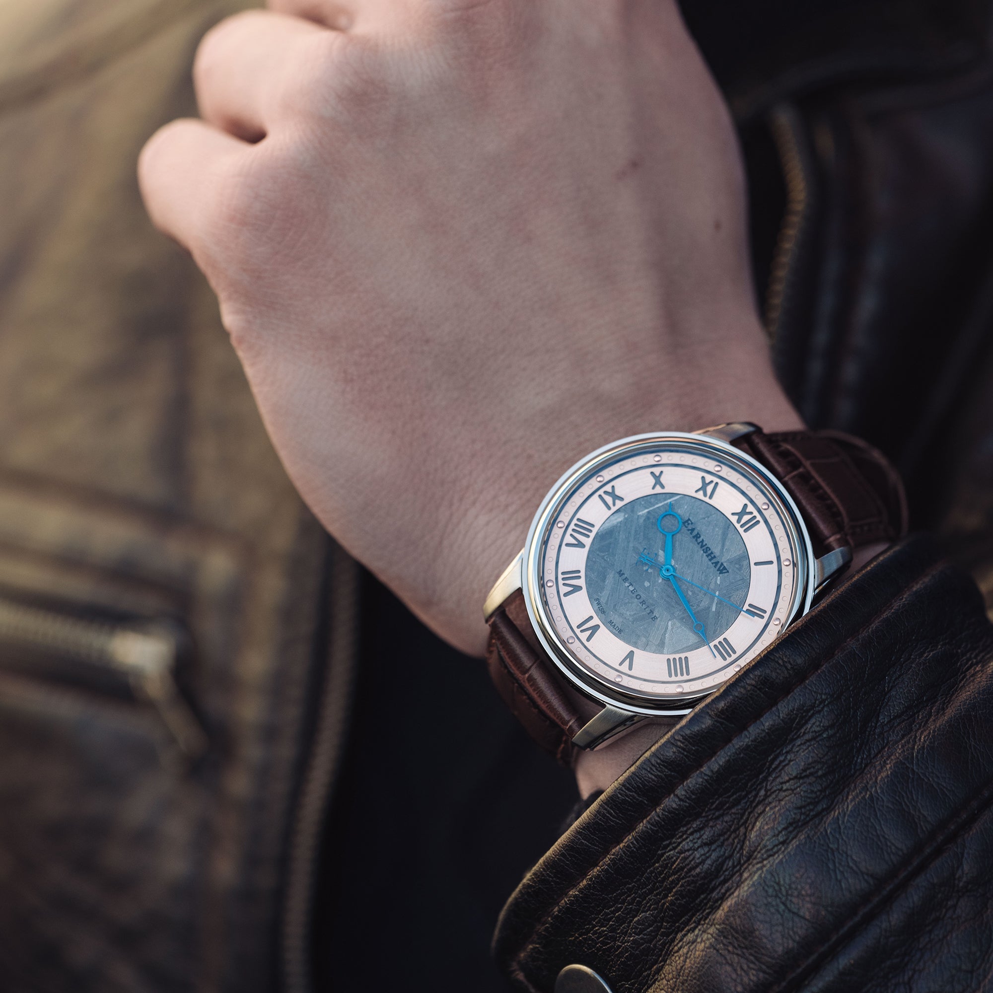 THOMAS EARNSHAW Thomas Earnshaw Longitude Meteorite Men's Swiss Quartz Rose Gold Watch ES-0034-03