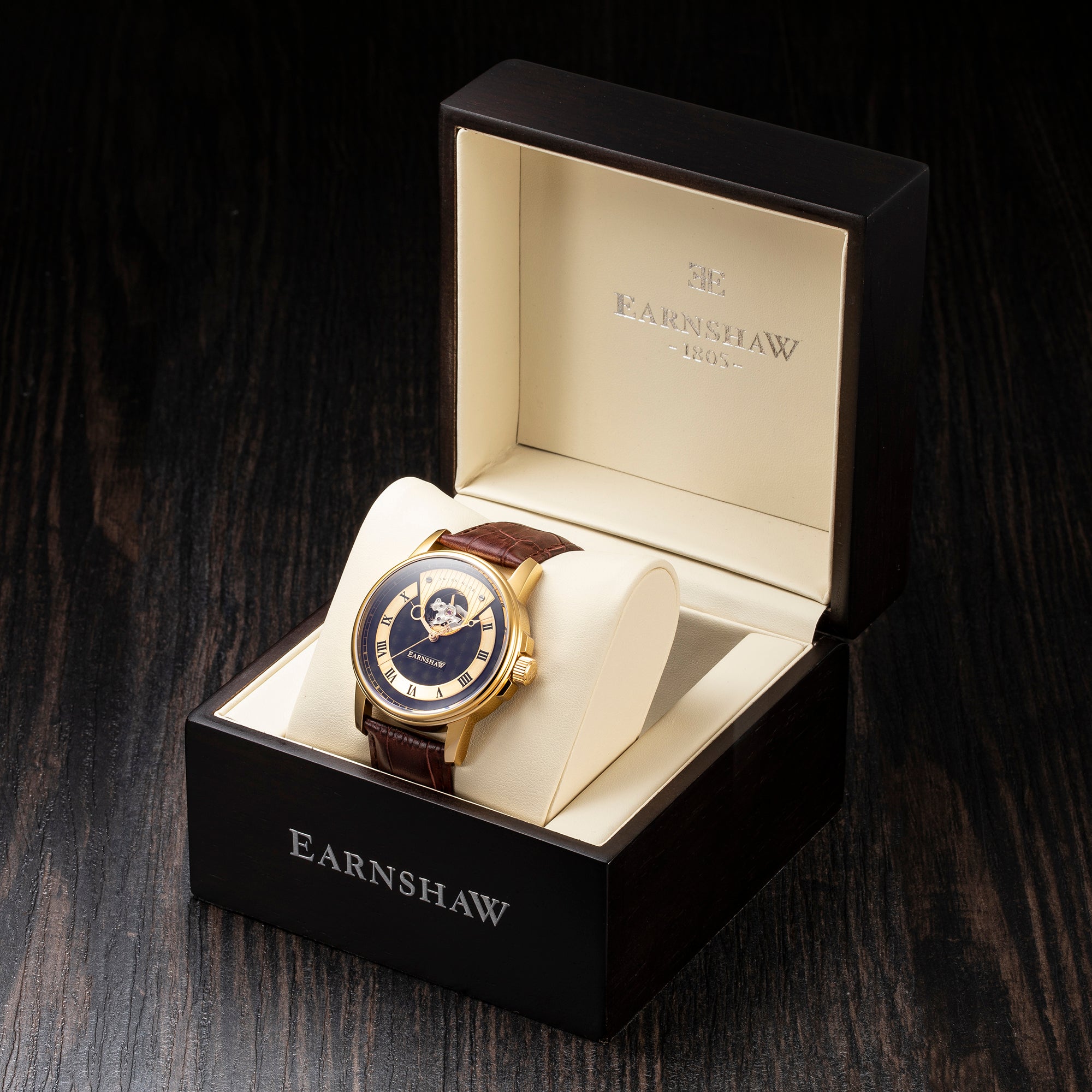 THOMAS EARNSHAW Thomas Earnshaw Beagle Men's Swiss Automatic Mettalic Gold Watch ES-0035-03