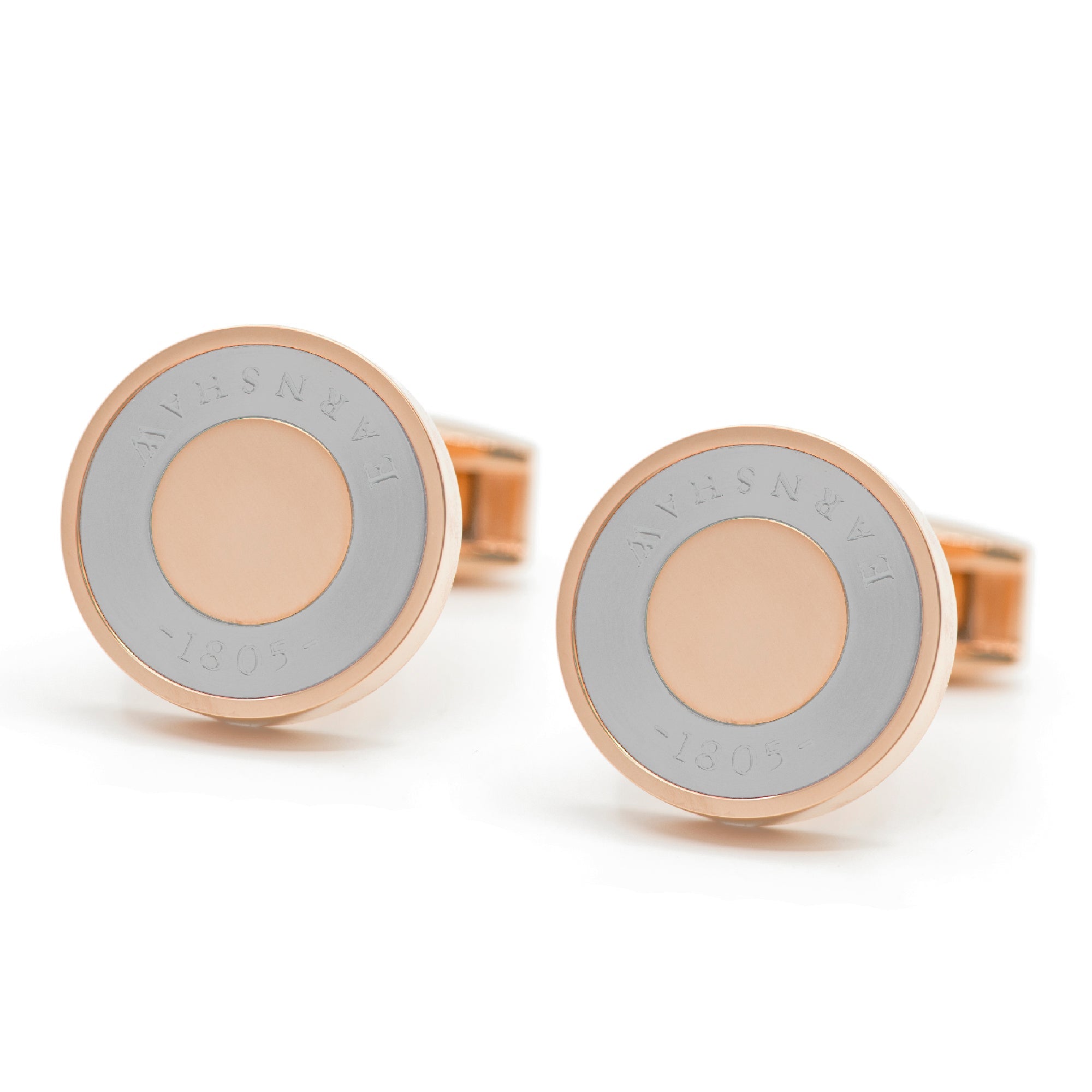 THOMAS EARNSHAW Thomas Earnshaw Cufflinks Rose Gold Emboss Accessory ES-007-C3