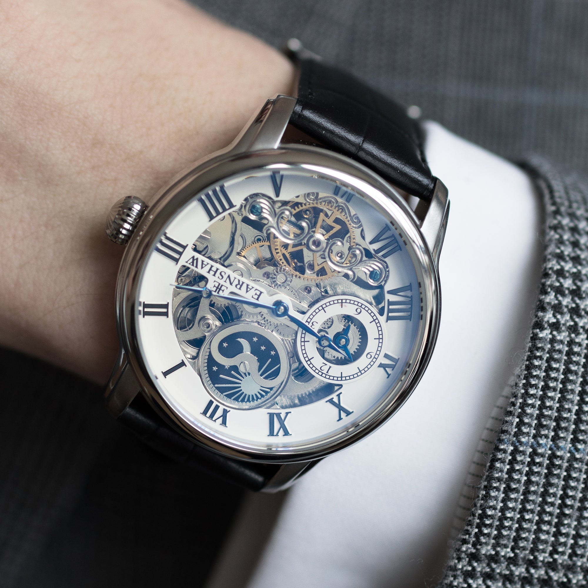 Thomas Earnshaw Thomas Earnshaw Longitude Men's Automatic Skeleton Classic White Watch ES-8006-01