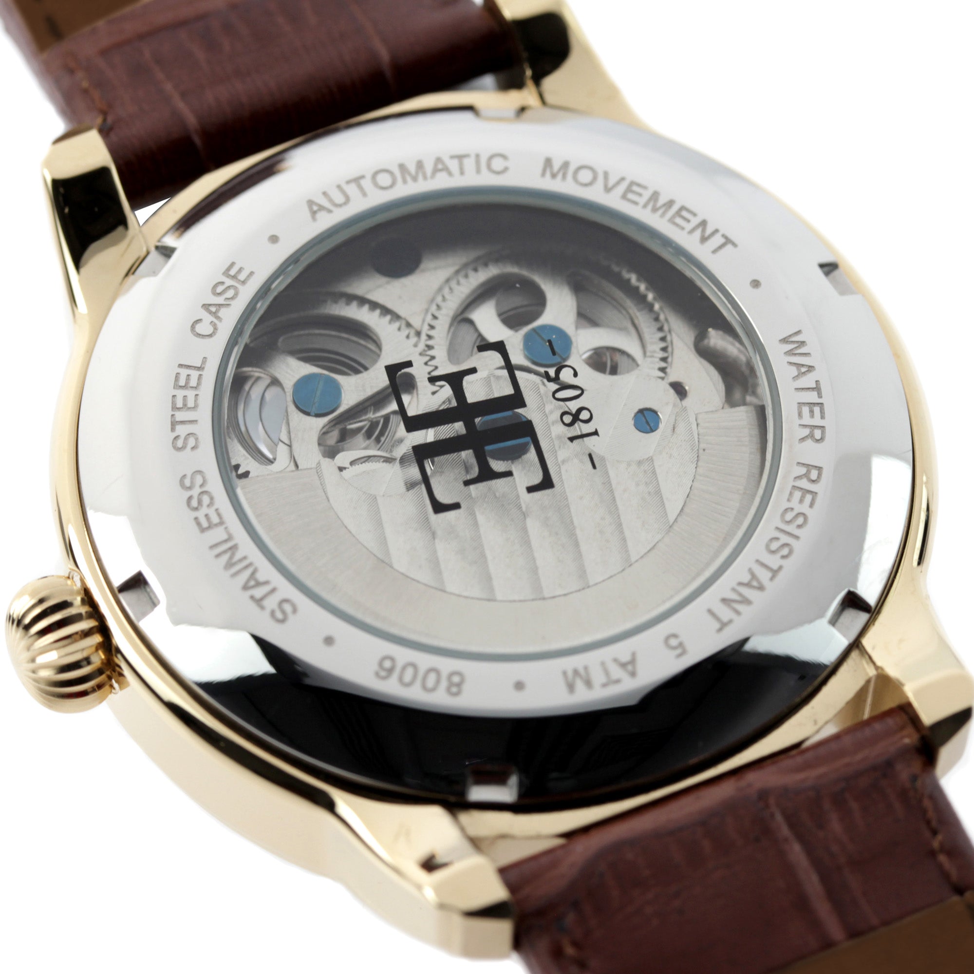 THOMAS EARNSHAW Thomas Earnshaw Longitude Men's Automatic Skeleton Golden Champagne Watch ES-8006-06
