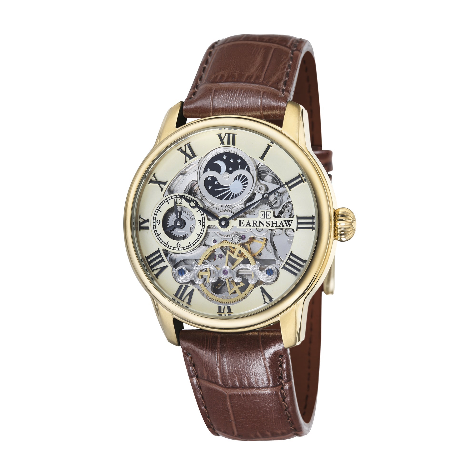 THOMAS EARNSHAW Thomas Earnshaw Longitude Men's Automatic Skeleton Golden Champagne Watch ES-8006-06
