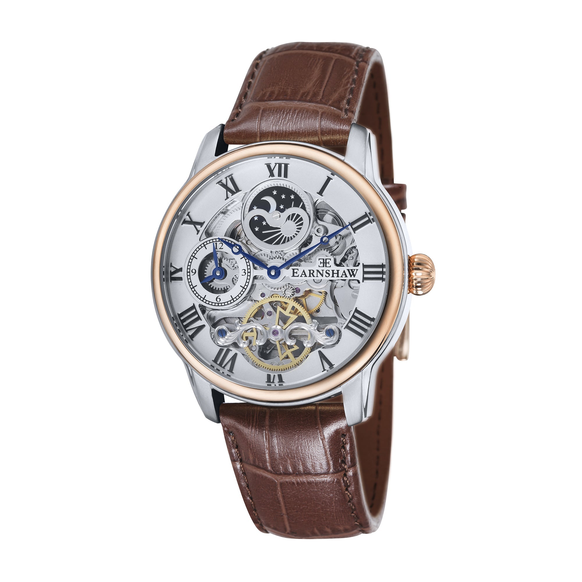 THOMAS EARNSHAW Thomas Earnshaw Longitude Men's Automatic Skeleton Fine Brown Watch ES-8006-08